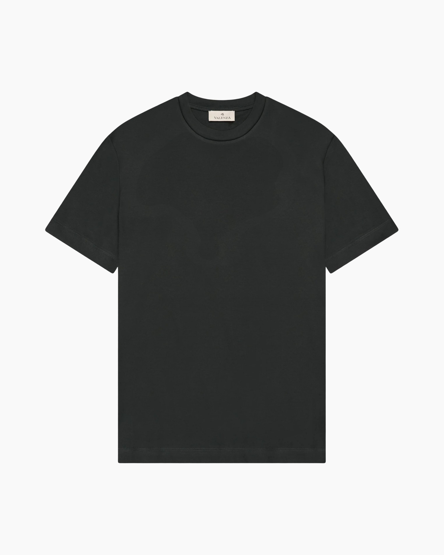 t-shirt, korte mouwen, zwart, omslaghslijn, unisex