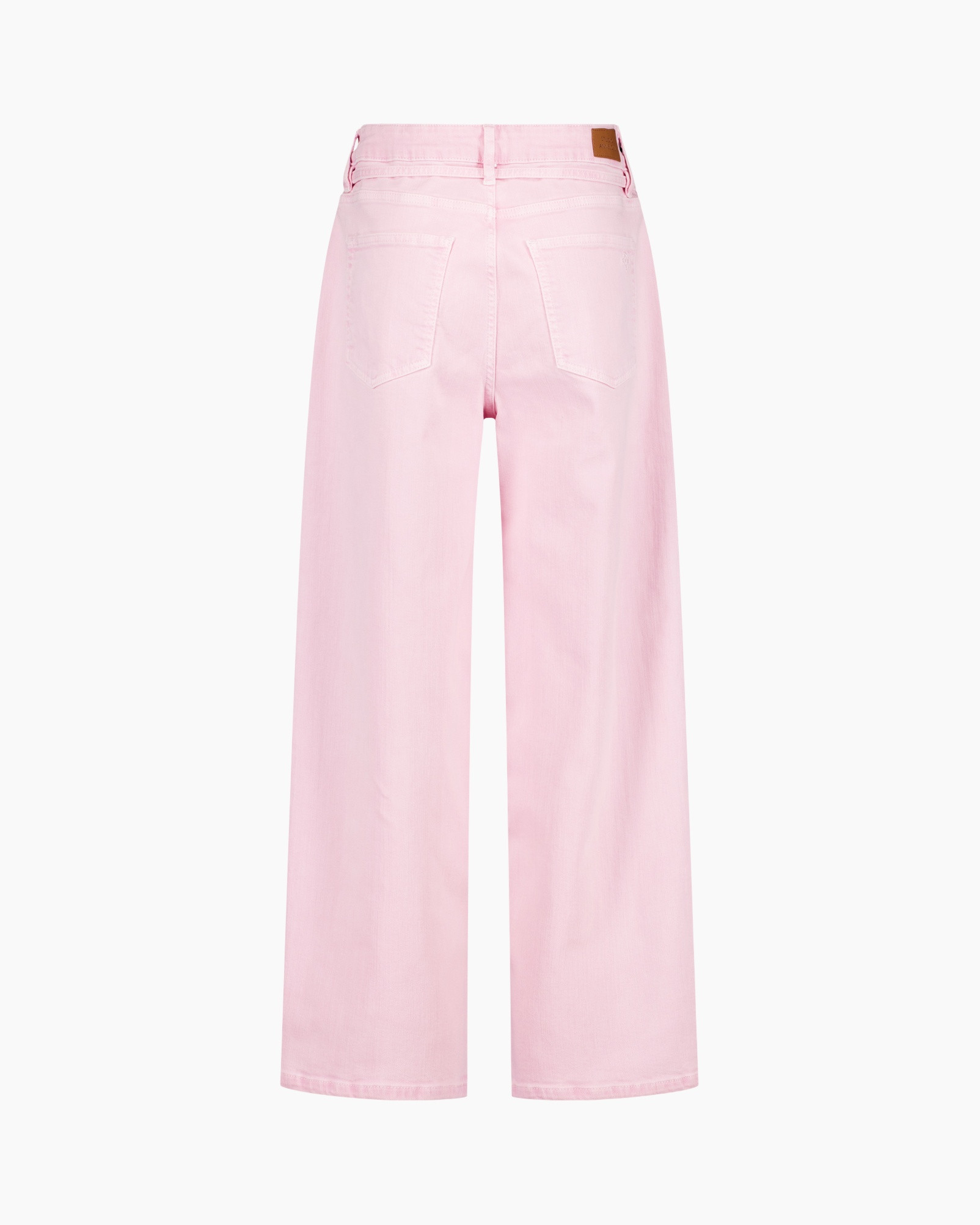 broeken, roze, wijdte-leg, jeans, achterzakken