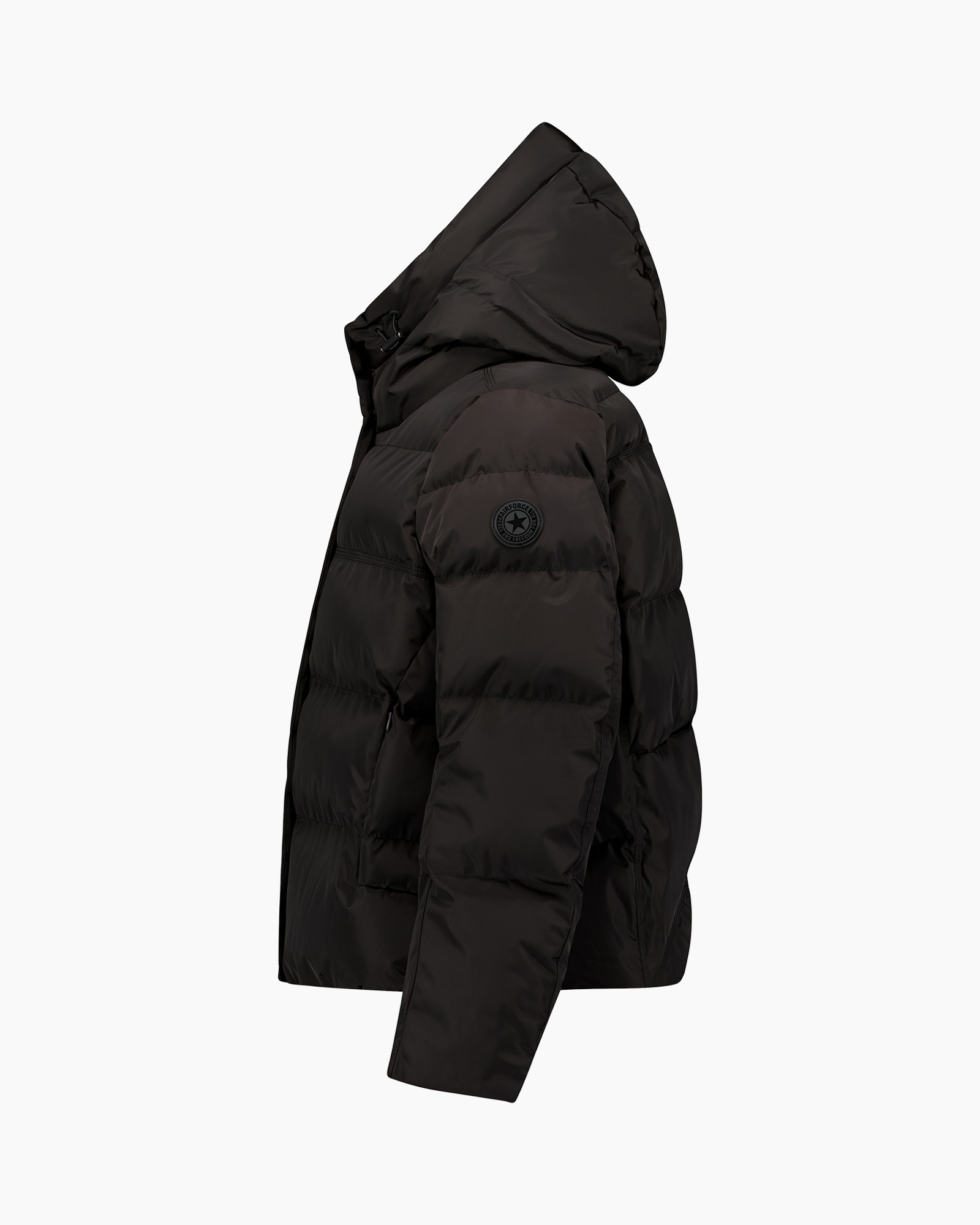 spijker?, hooded, down, zwart, buitenkleding