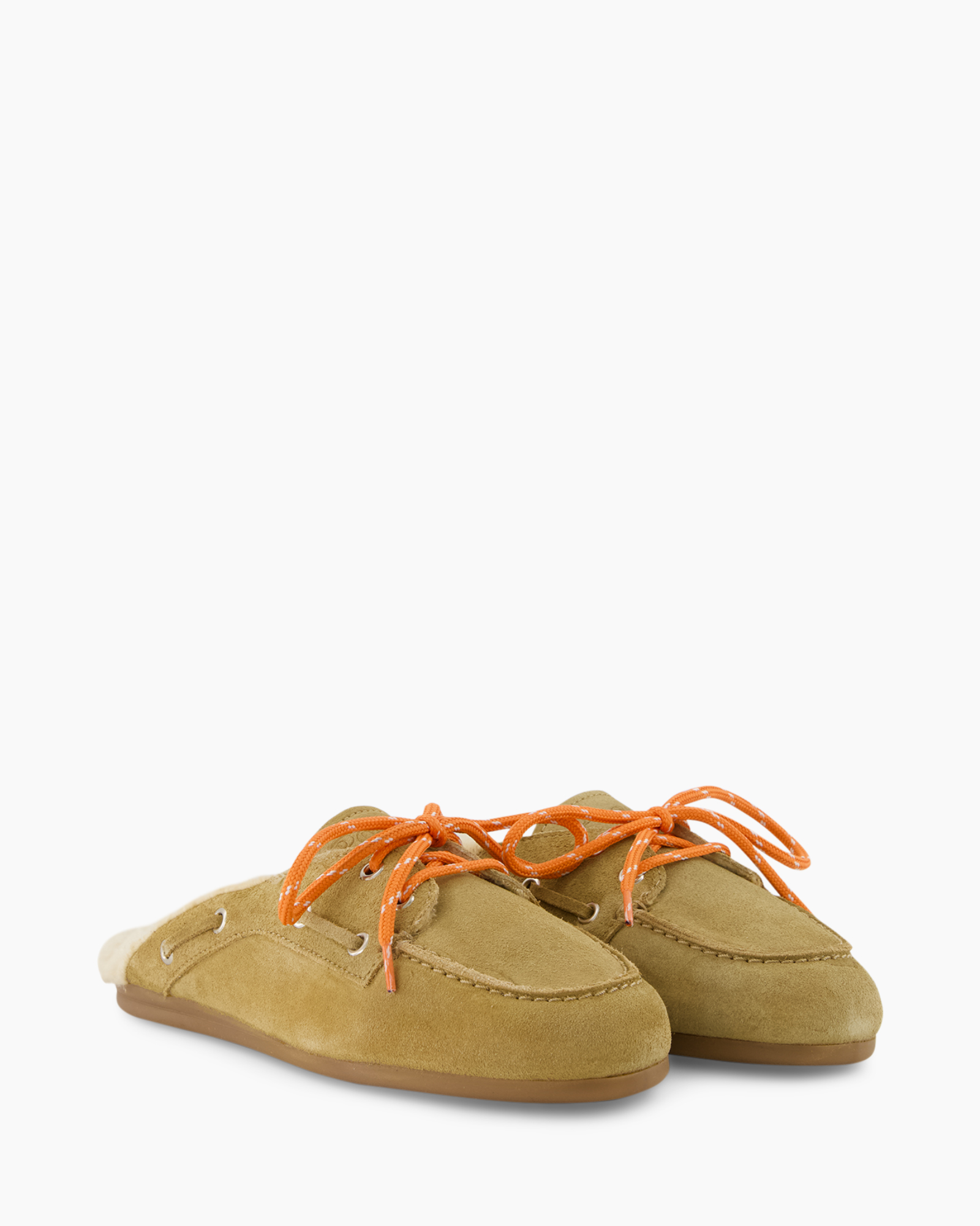 Muiltje Boat Loafer Mule midden bruin