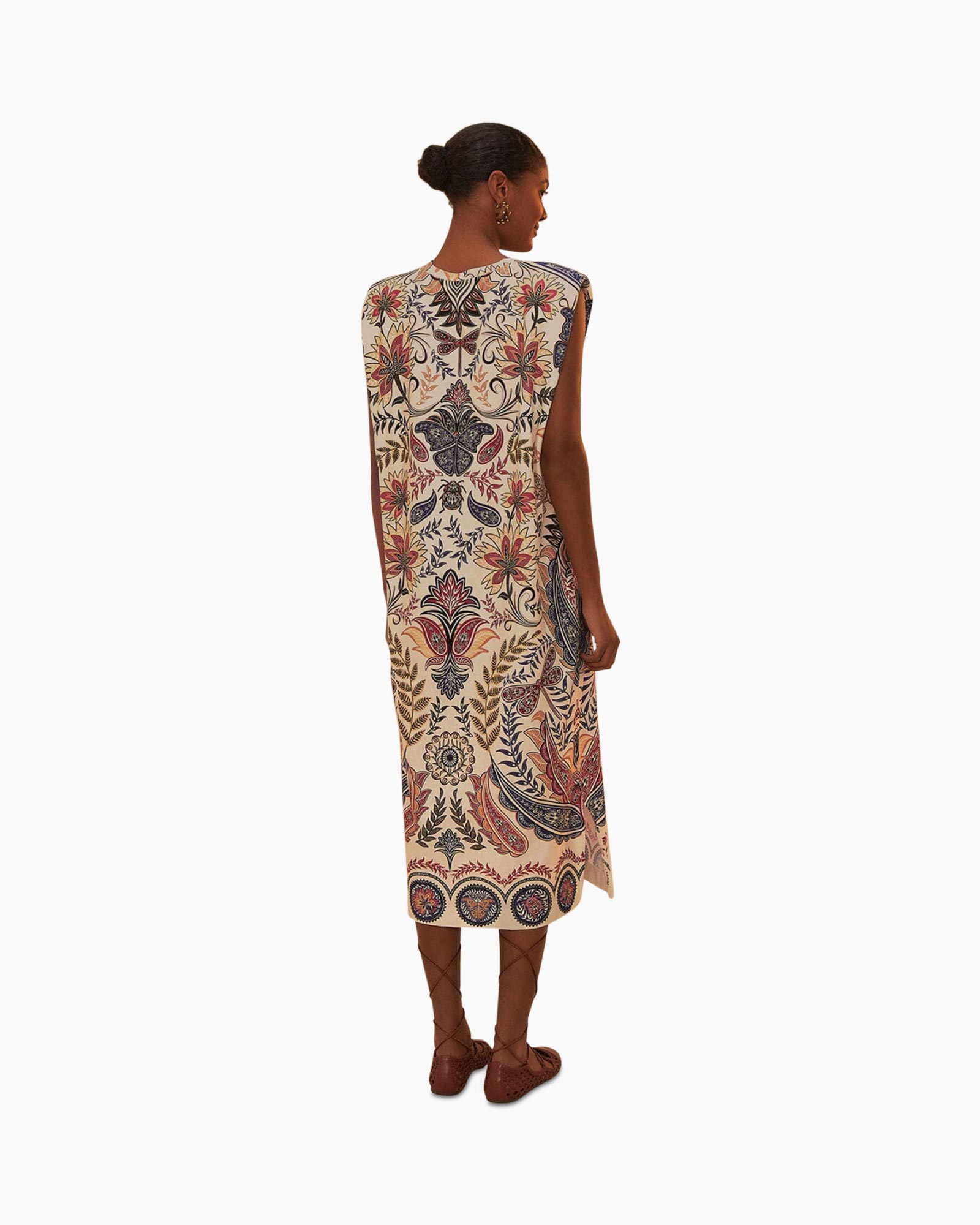 Jurk Boho Glam Midi Off White
