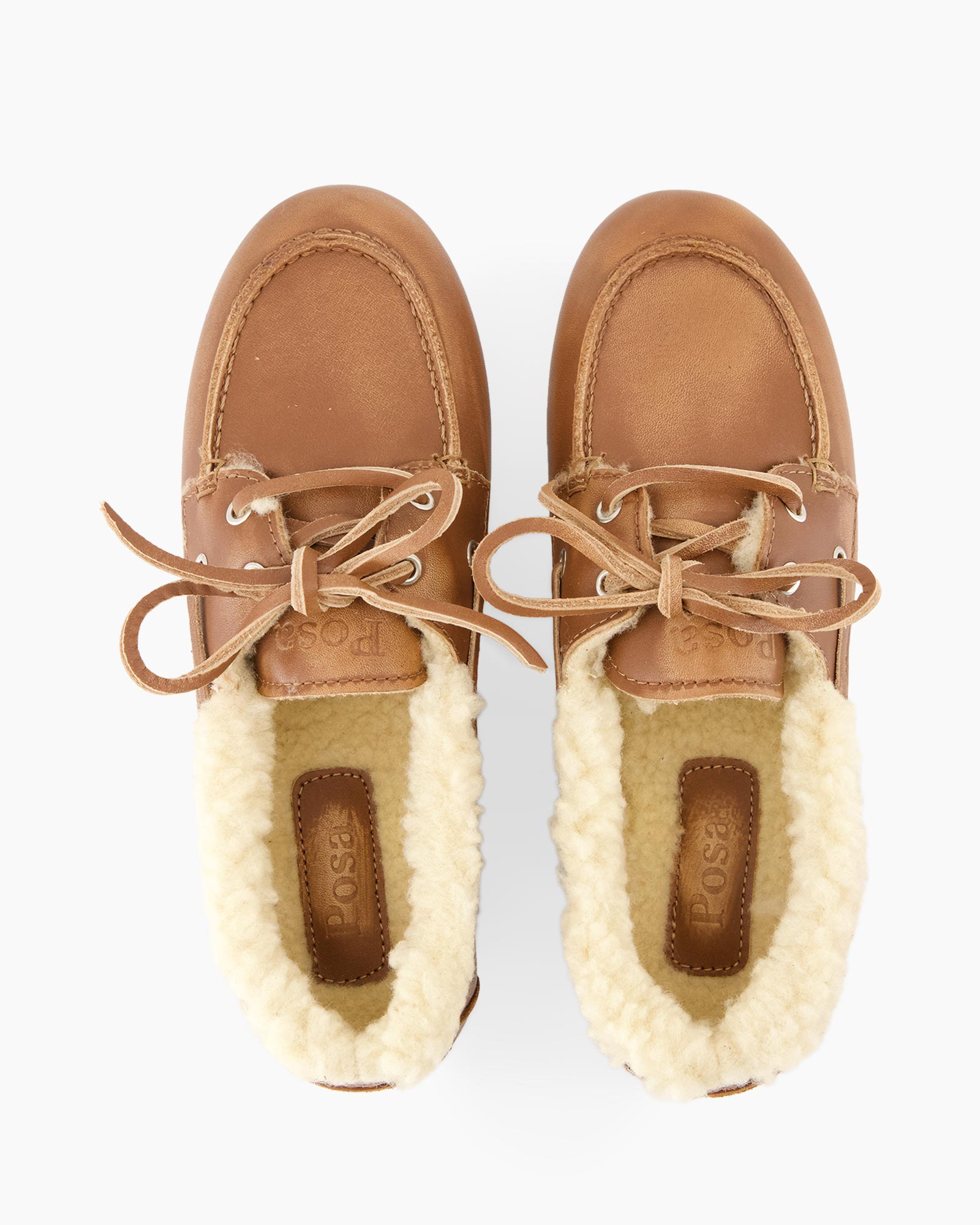 enkle boots, leer, tan, lamberen voering, veters