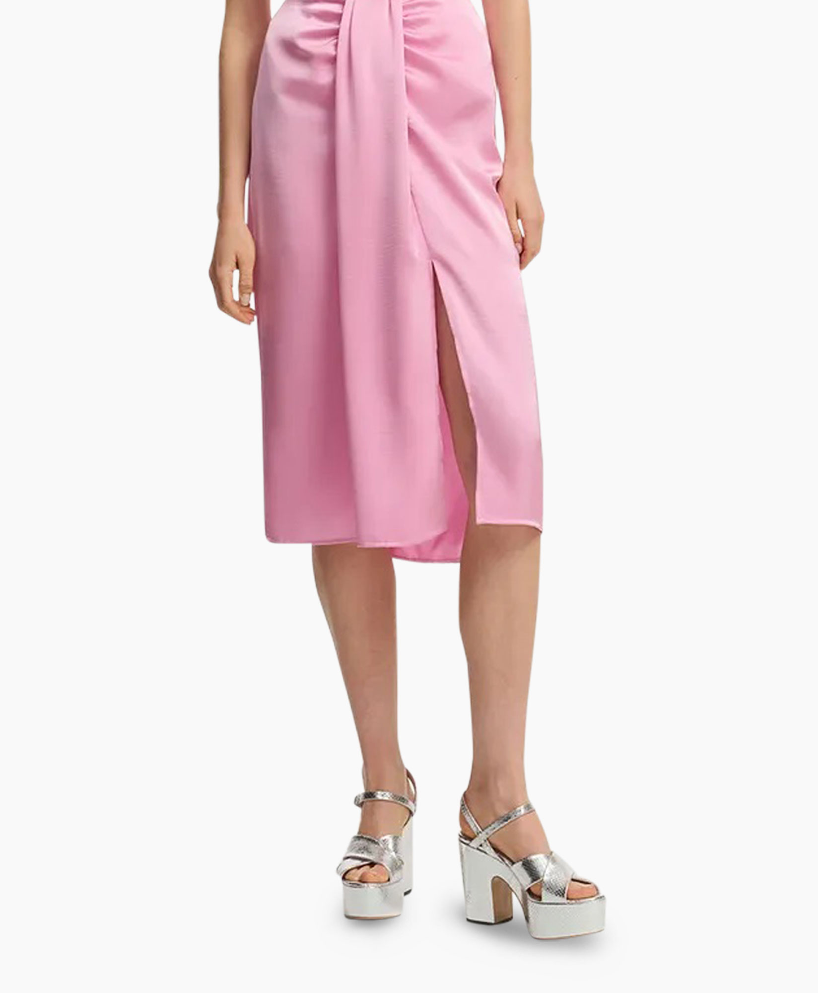 Midi Rok Fondue Pink