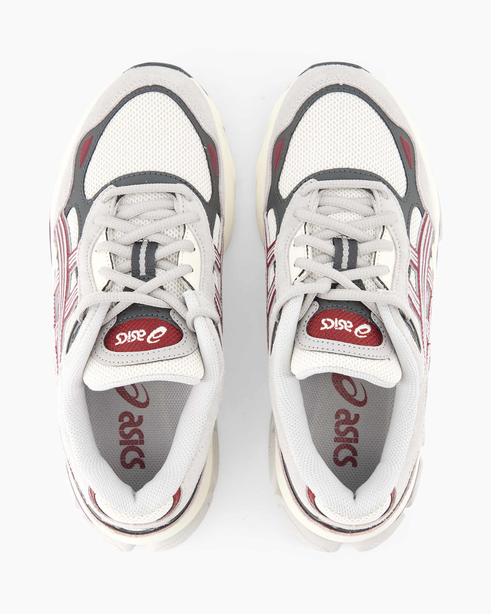 sneakers, sportschoenen, mesh, wit, rode accenten