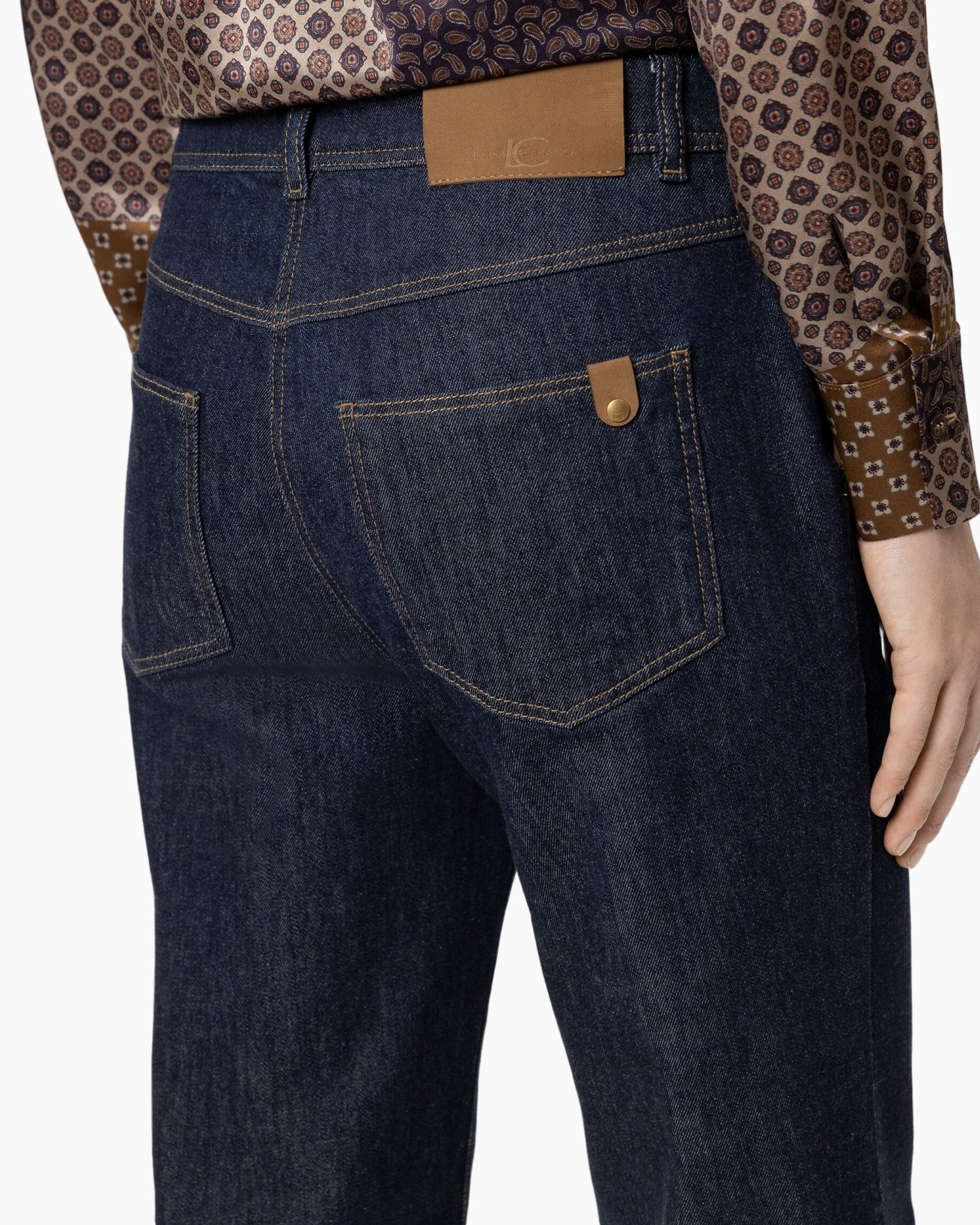 spijkerbroek, denim, broek, rechte pijp, donkerblauw