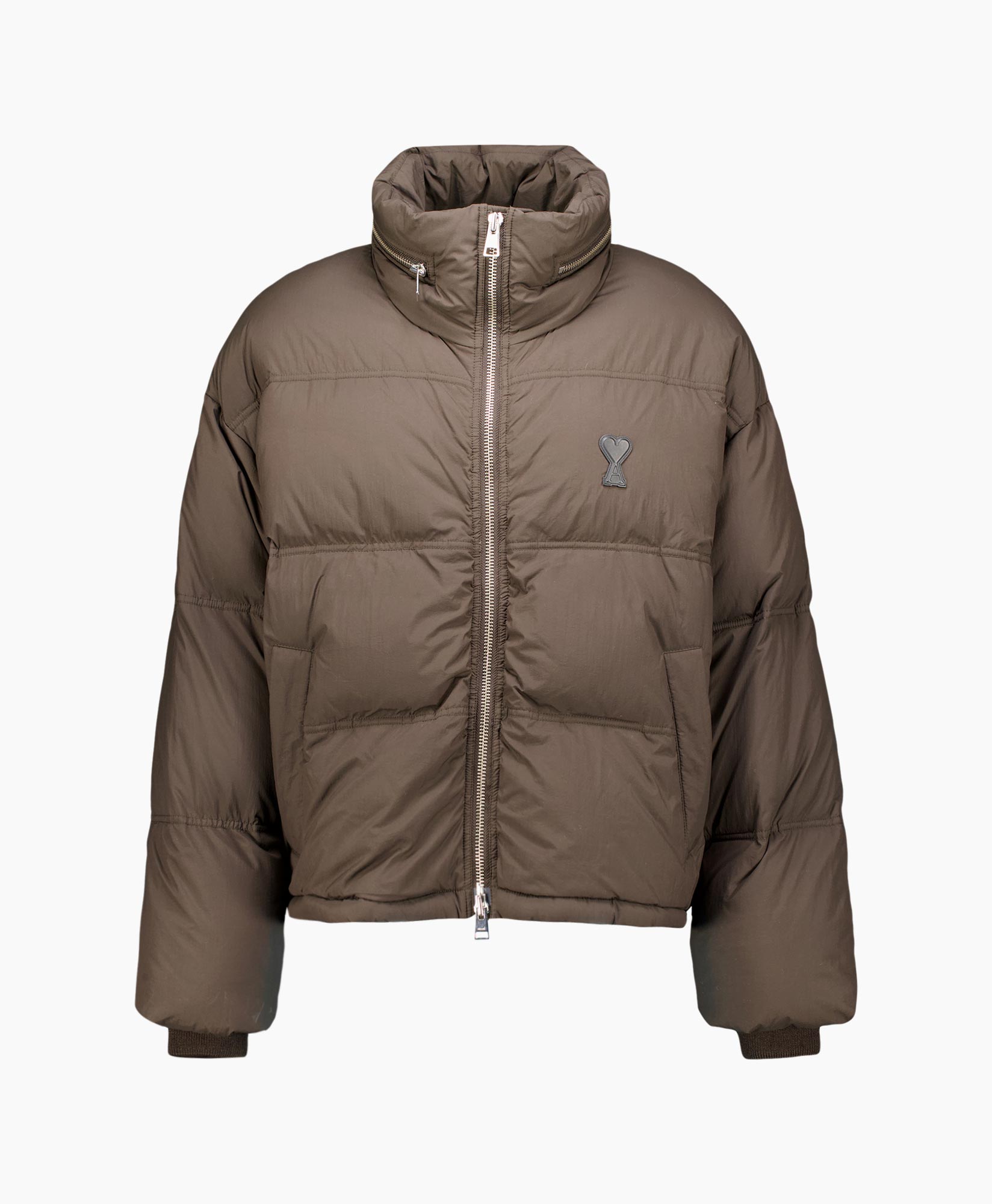 Gewatteerde Jas Ami De Coeur Down Jacket Donker Bruin