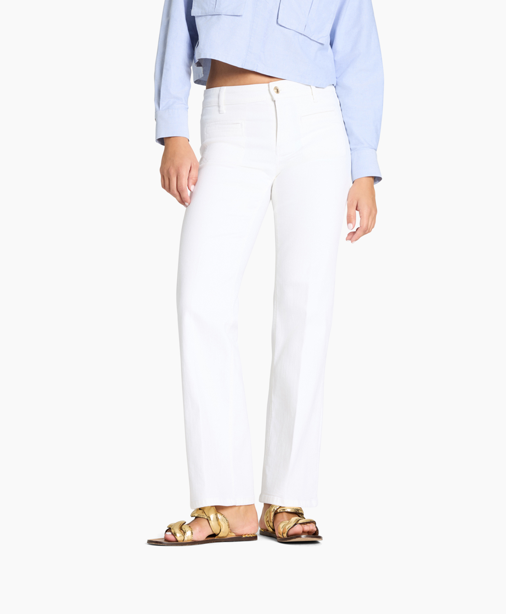 Clothing, Pants, Sandal, Linen, Person