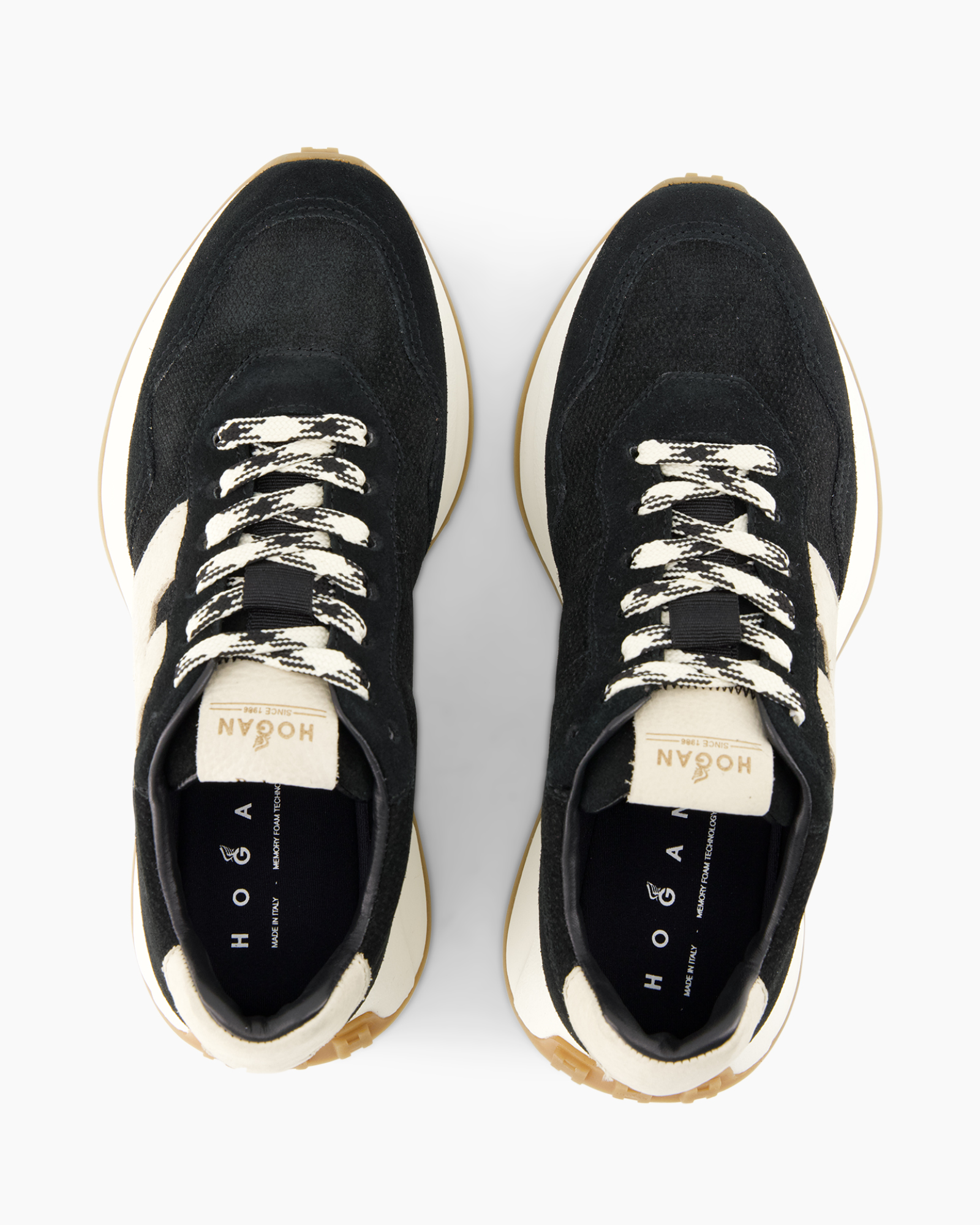 sneakers, zwart, veters, sneaker, zool