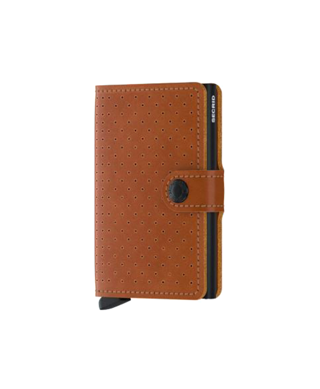 Portemonnee Miniwallet Perforated Bruin