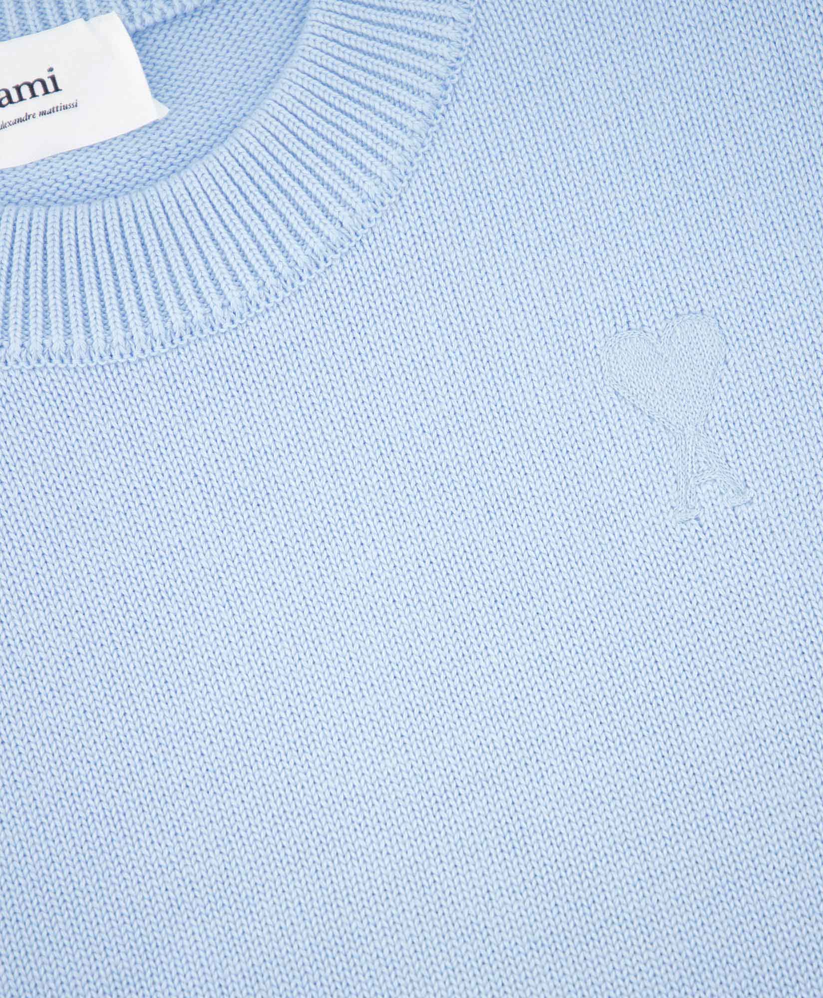 Ami Sweater Adc Crewneck Licht Blauw