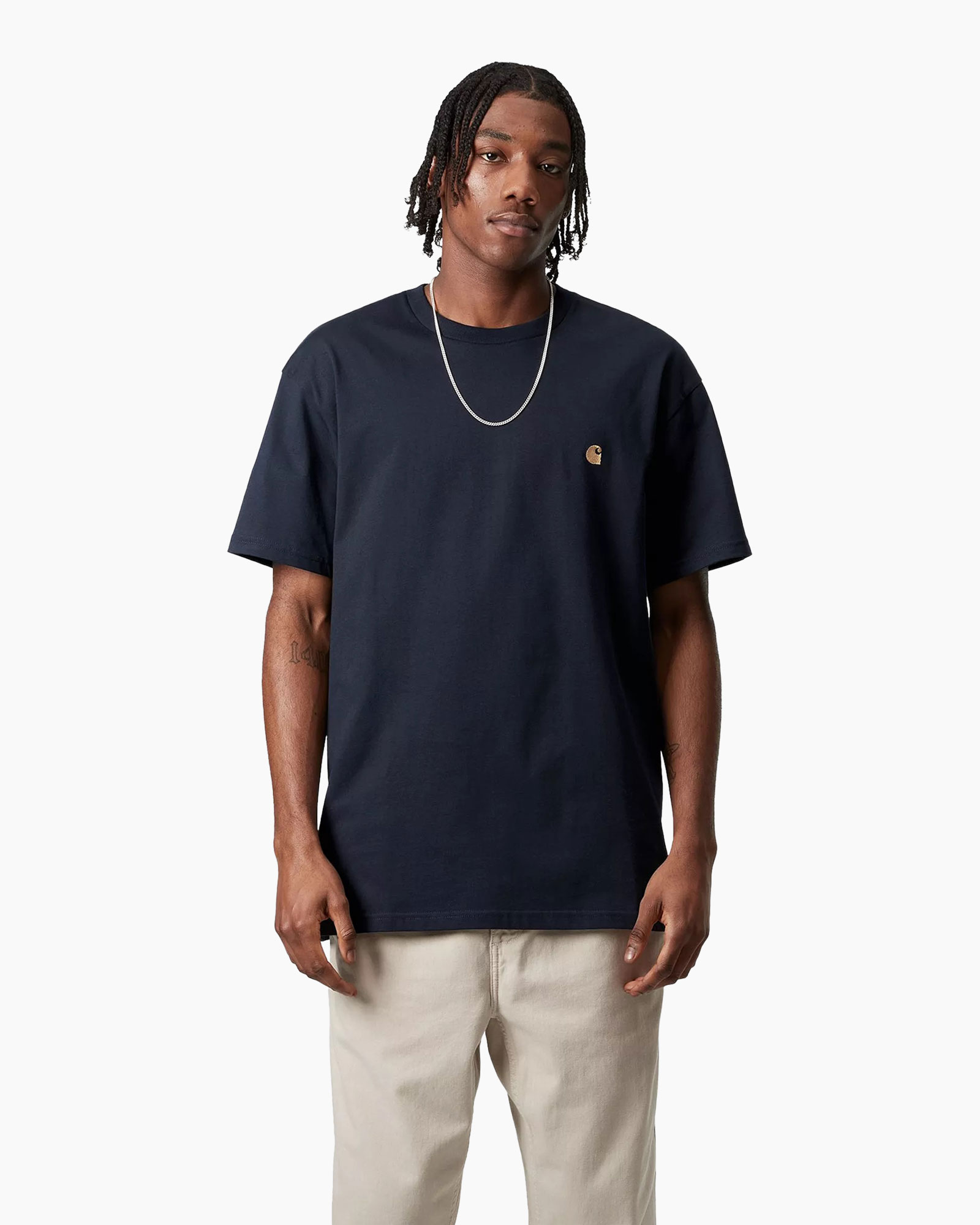 T-shirt Korte Mouw S/s Chase Donker Blauw