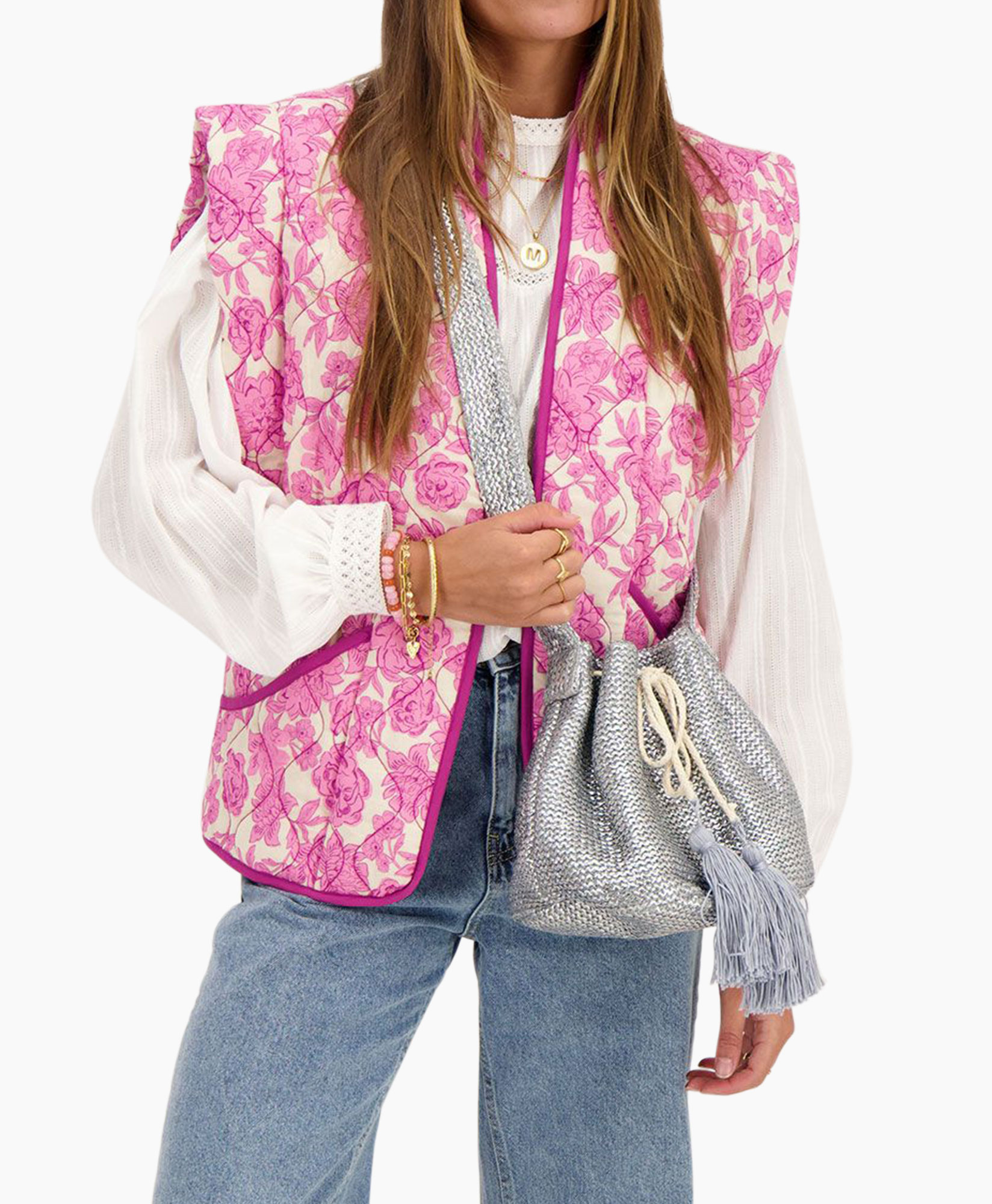 Crossbody Tas Mj09866 Zilver