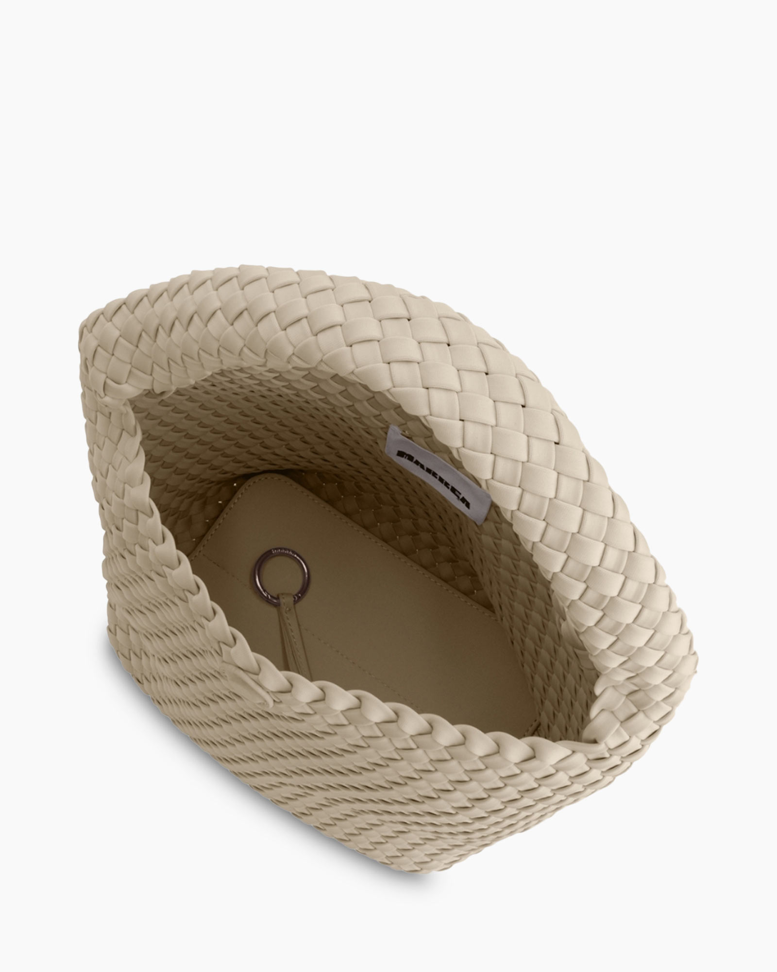 Schouder/hand Tas Bucket Beige