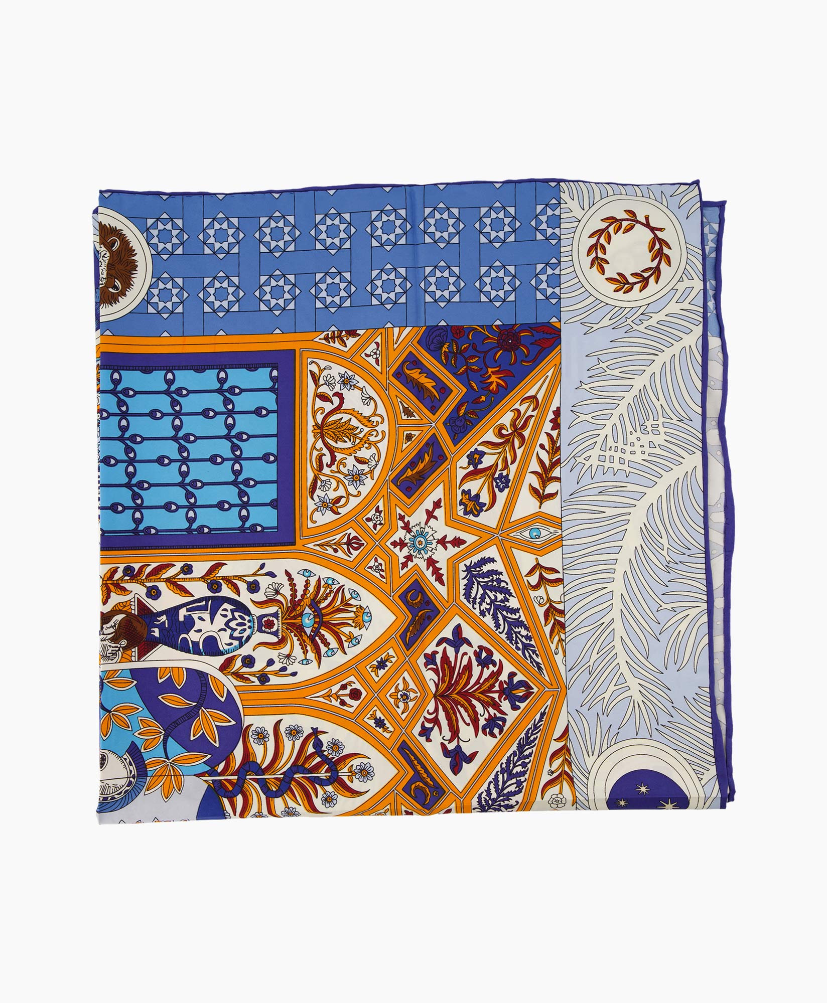 Sjaal Grosio midden blauw