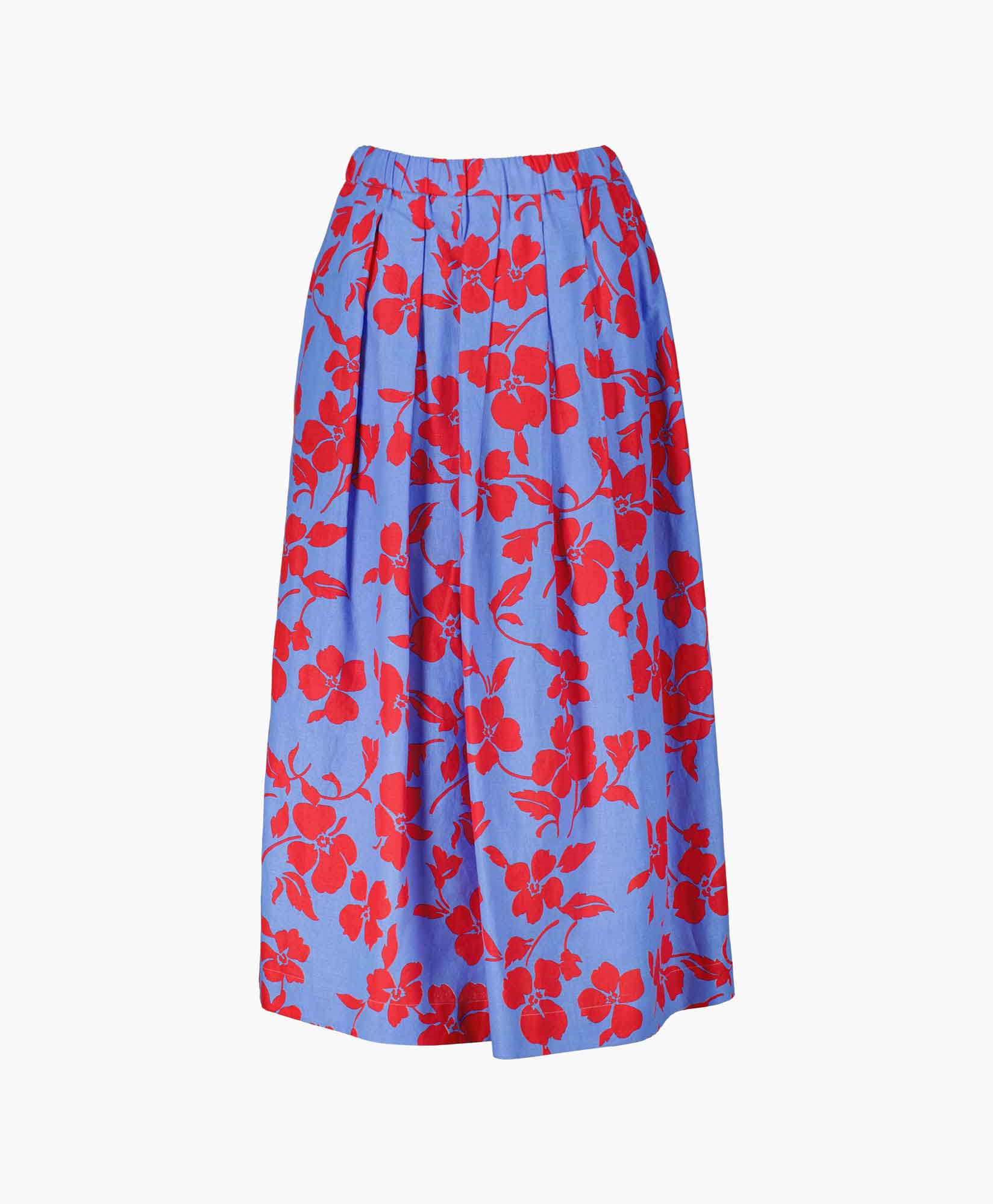 Maxmara Weekend Midi Rok Cannes Blauw dessin