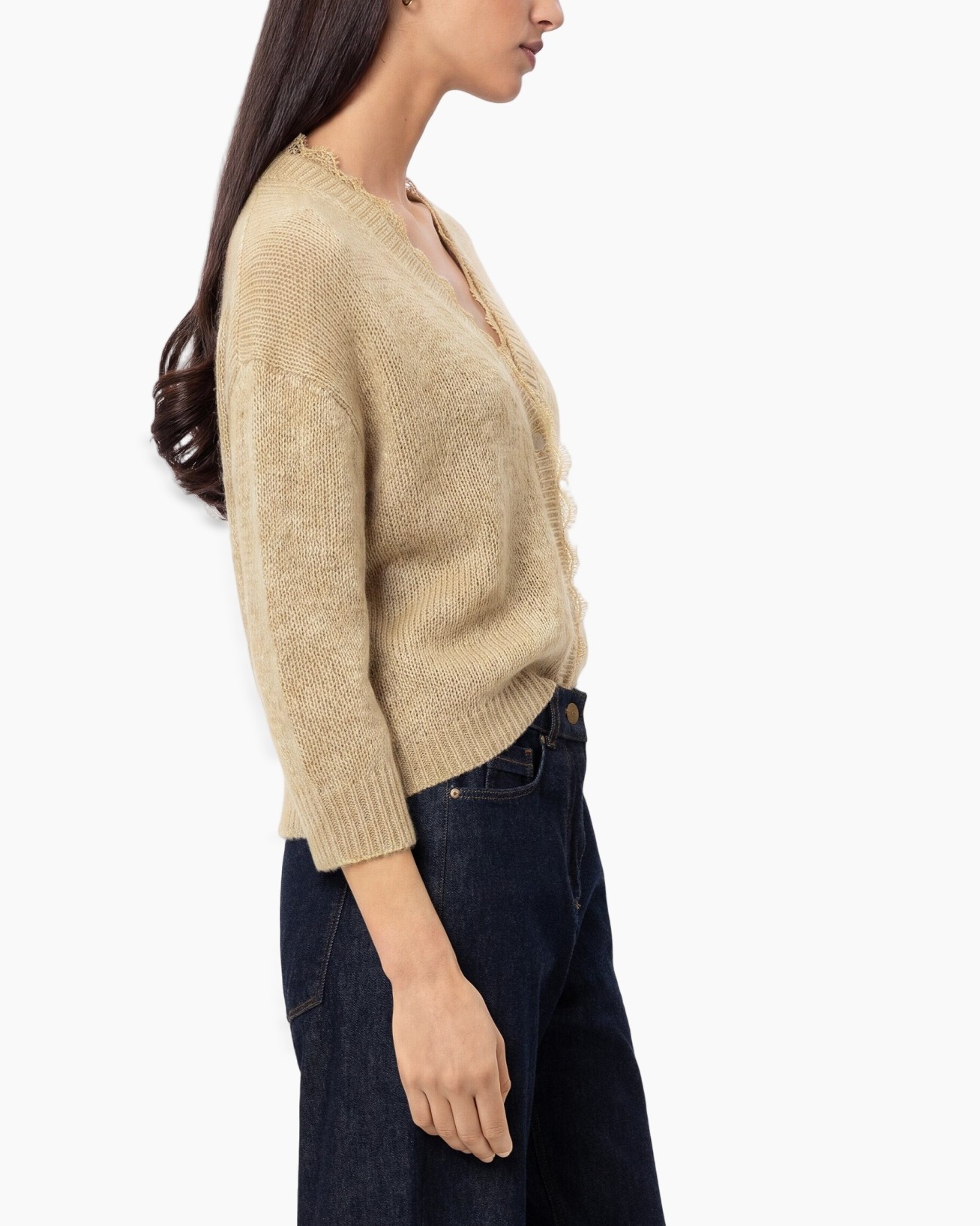 cardigan, beige, breipunk, knoopkraag?, knit