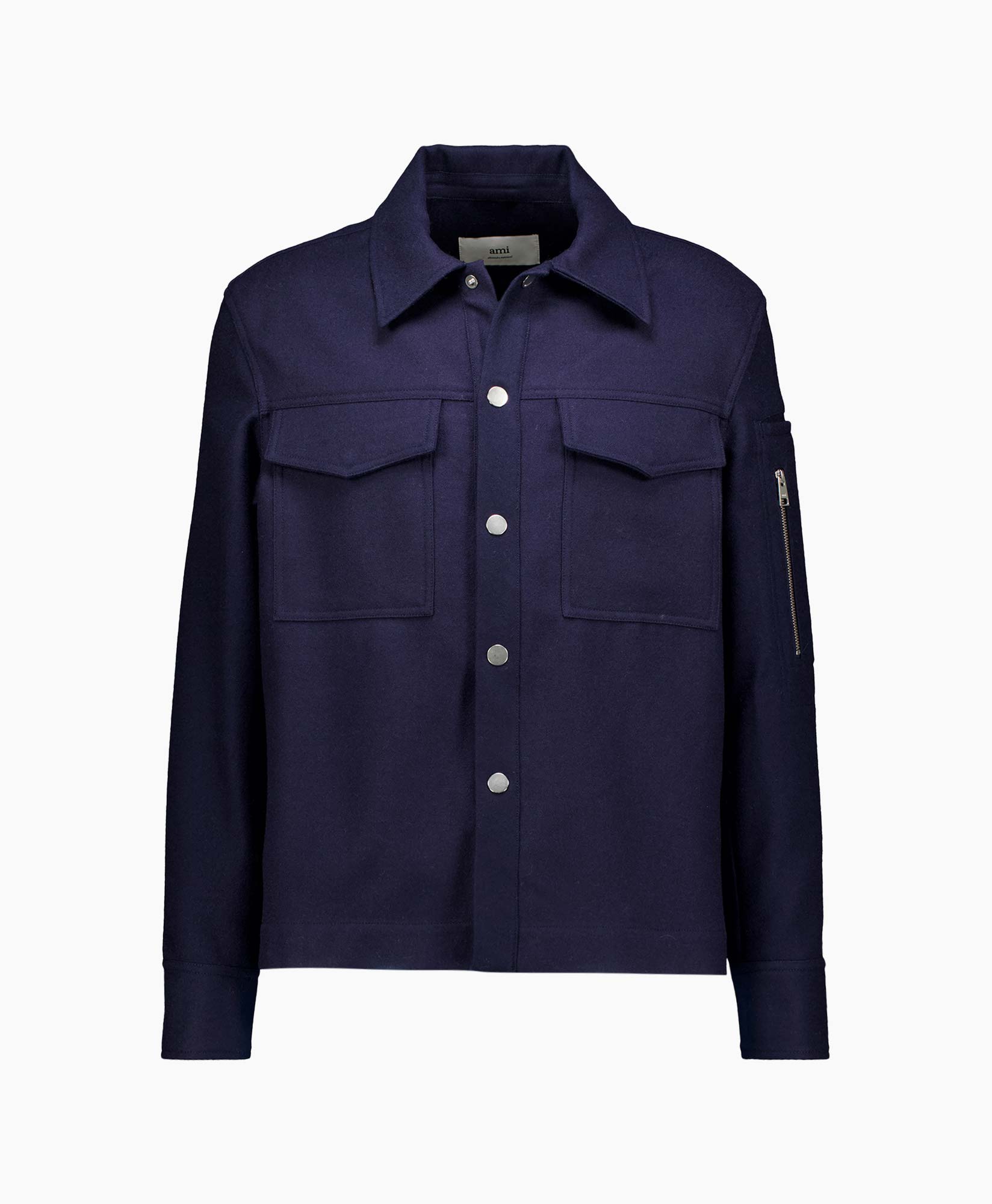 Jack Buttoned Overshirt Donker Blauw