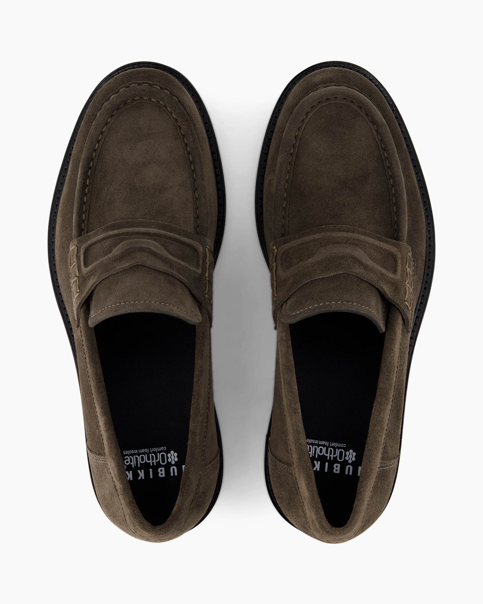 loafer, mocassin, bruin, suede, slip-on