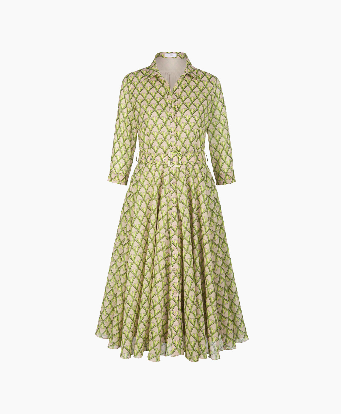 Riani Maxi Jurk 336300-4115 Geel dessin