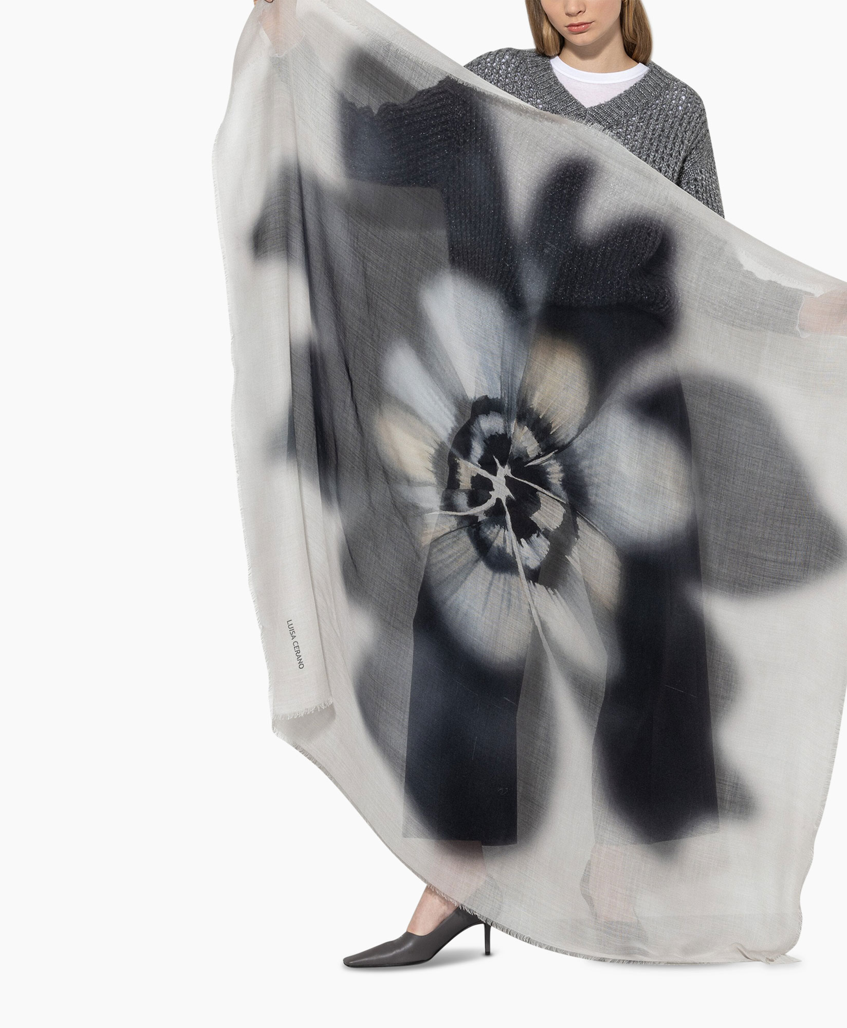 Shawl 808824/9445-0 Print + 2 Kleurig