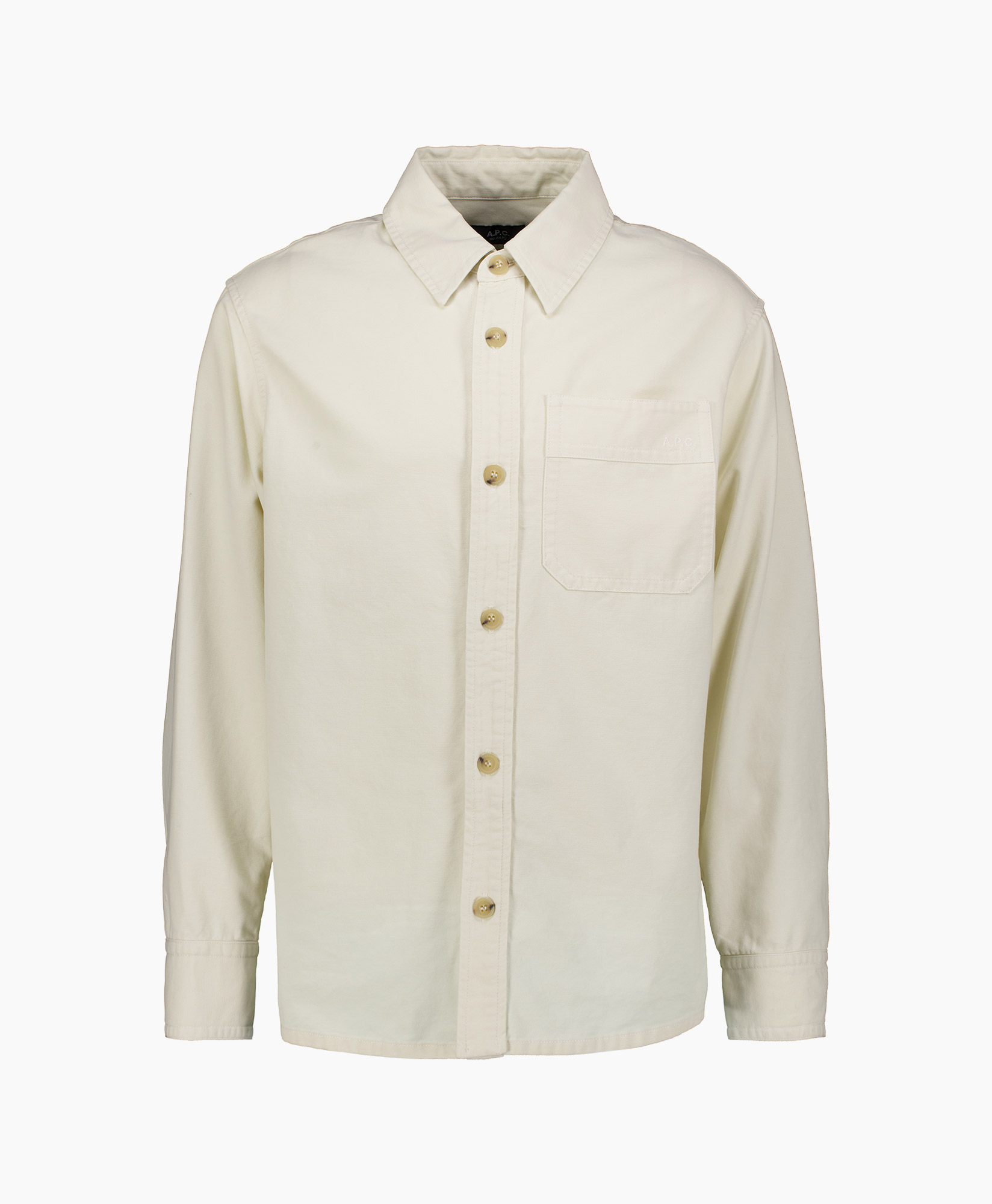 Overshirt Basile Brodee Poitrine Off White