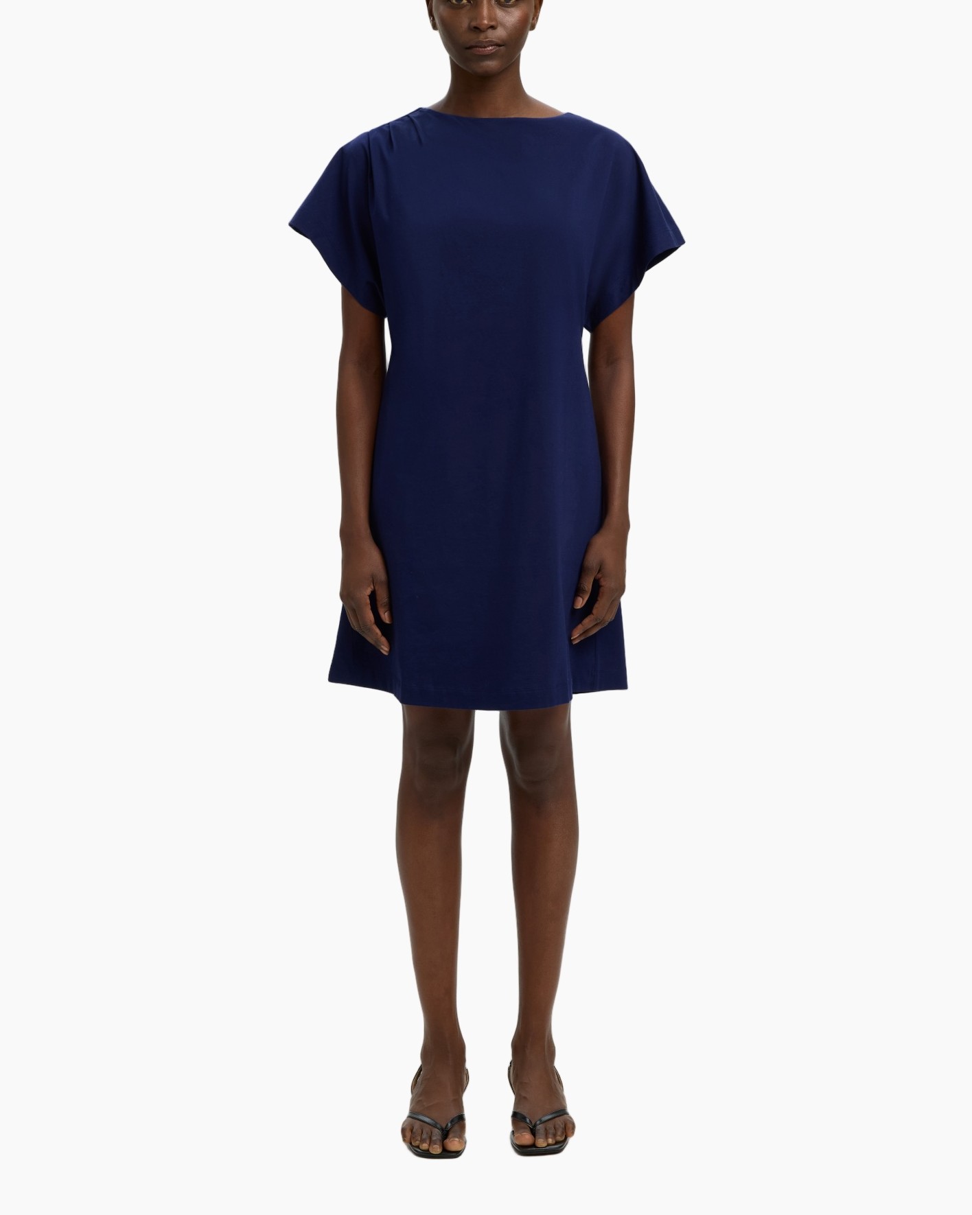 Jurk Calli Ss Short Dress Blauw