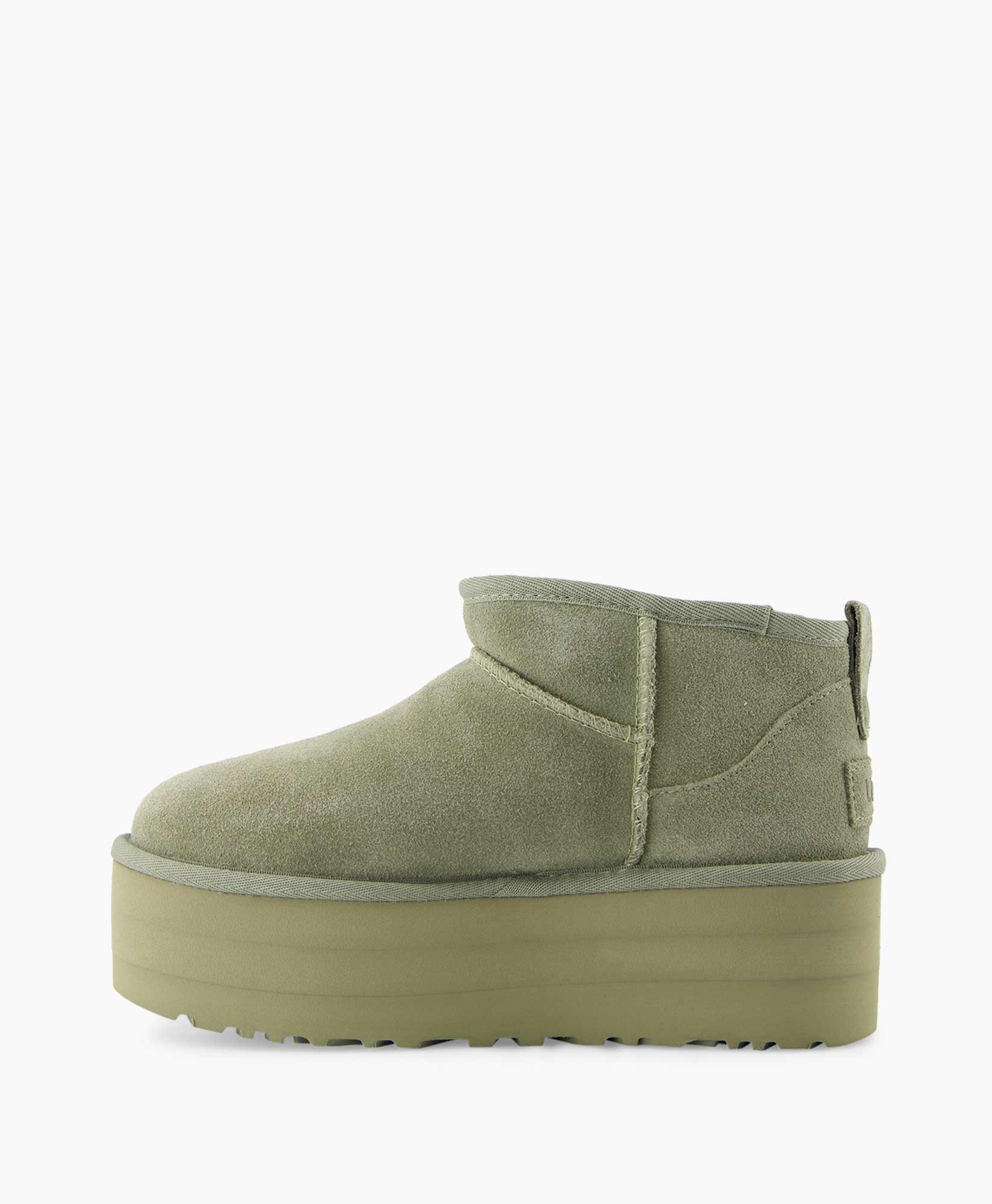 Enkellaars W Classic Ultra Mini Platform Groen Enkellaars W Classic Ultra Mini Platform Groen
