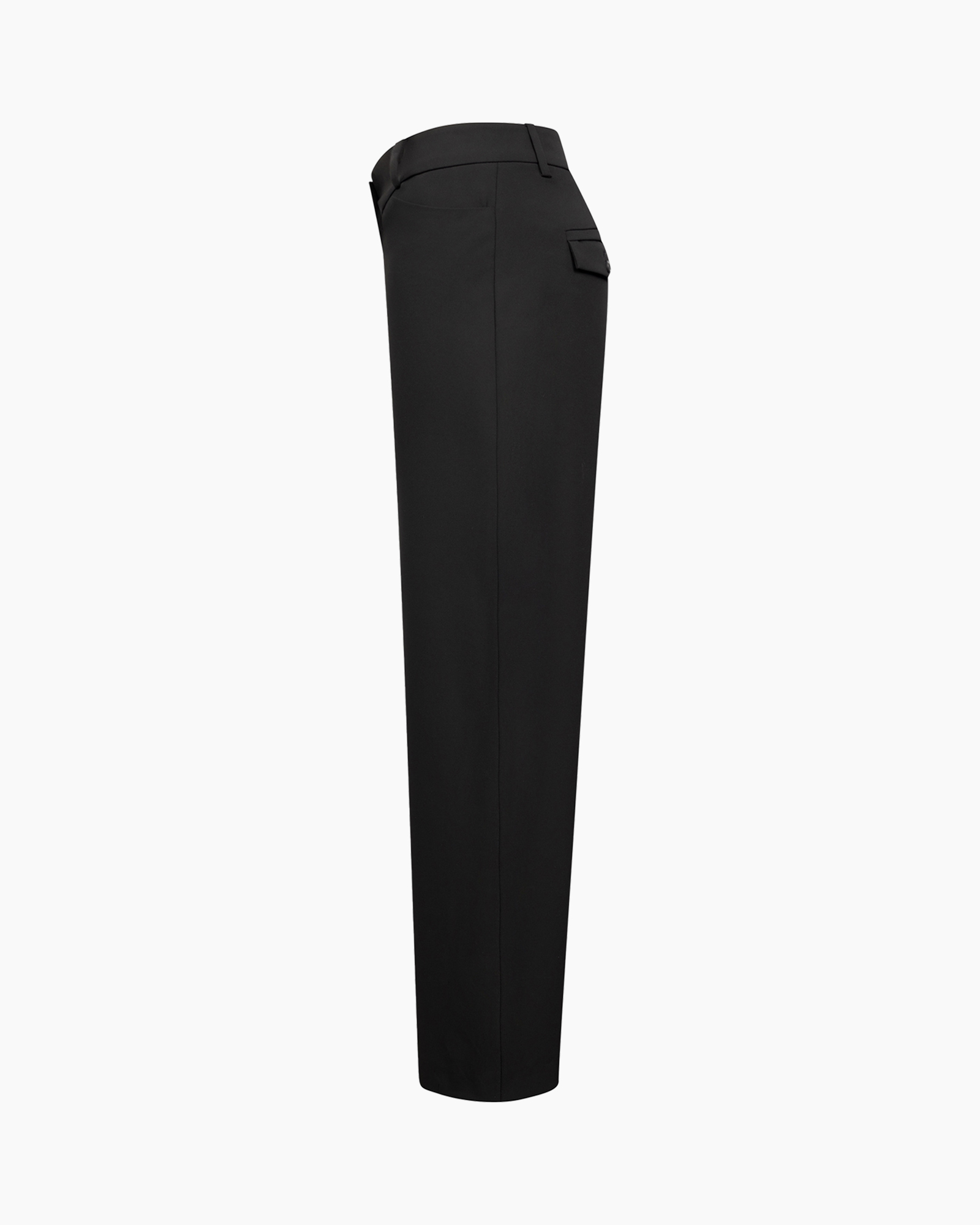 broek, broek, zwart, slim-fit, plat-front
