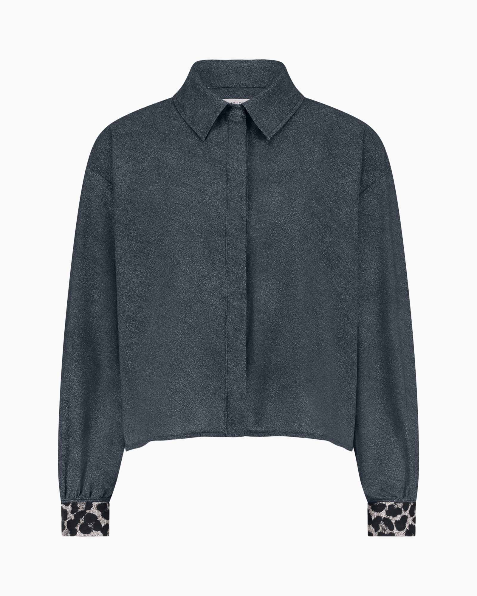 Blouse Dyanna denim Blouse Zwart dessin