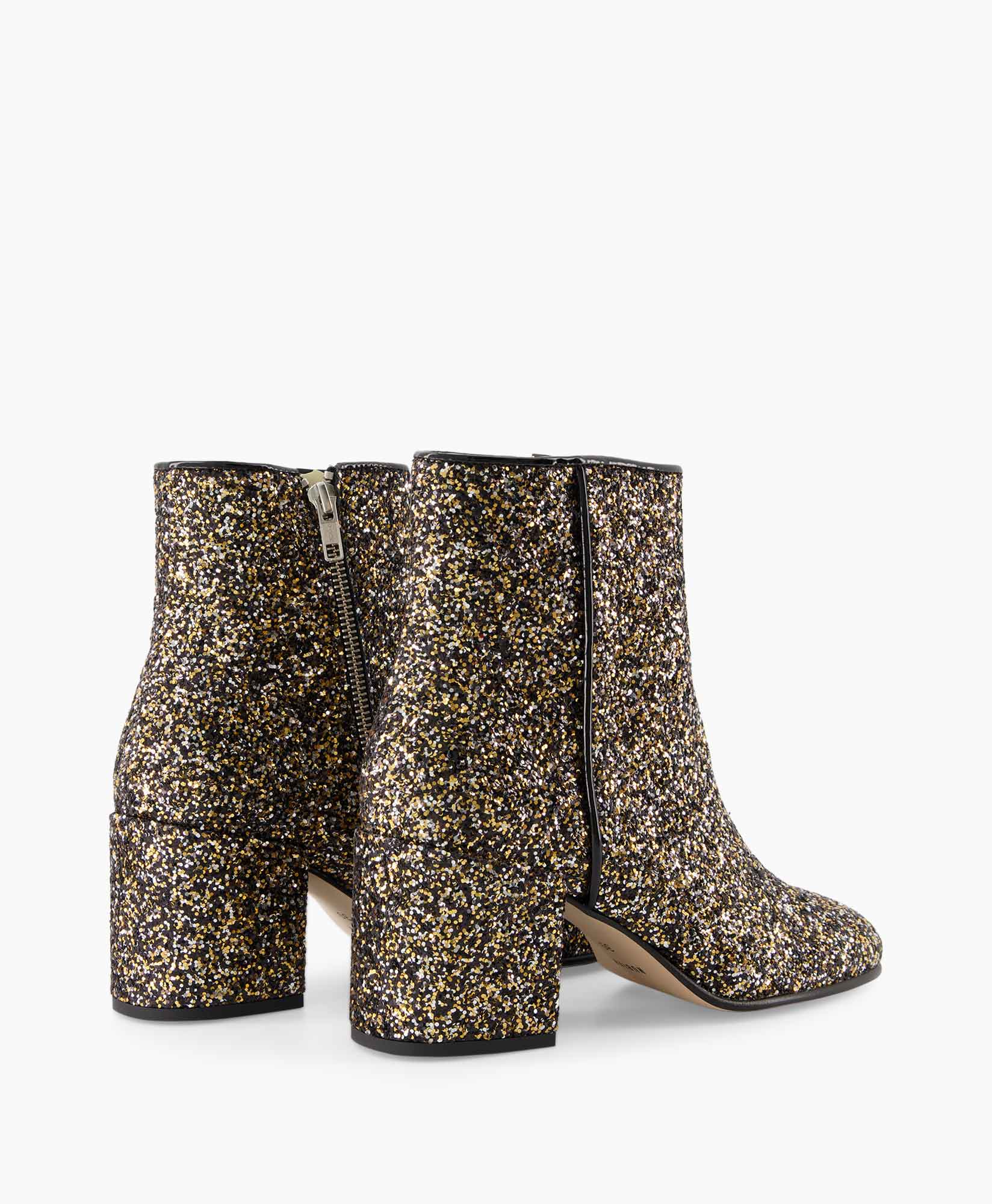 Nubikk Enkellaars Gigi Roma Glitter Zwart