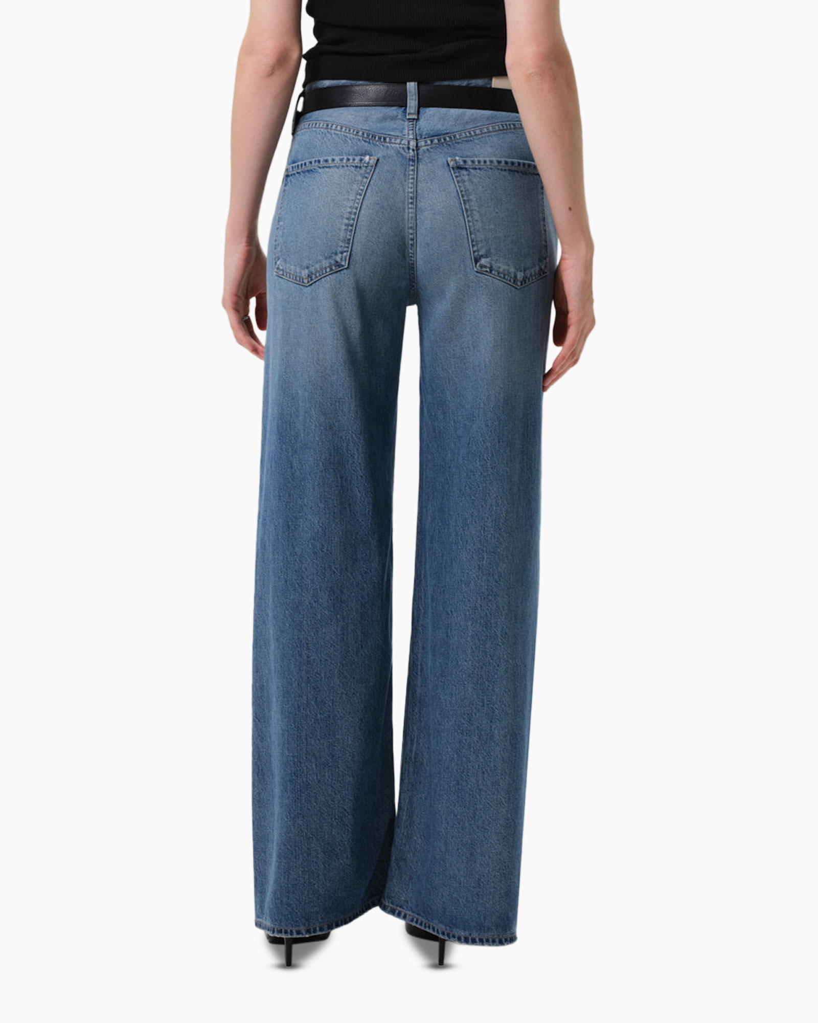 Jeans Paloma Baggy midden blauw