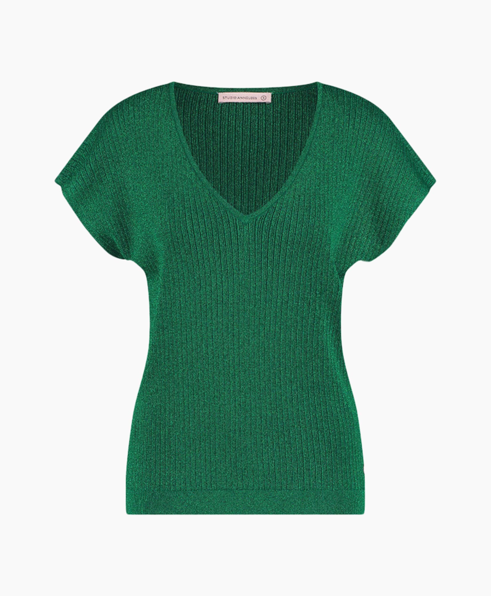 Studio Anneloes Pullover Tanya Lurex Pullover Groen