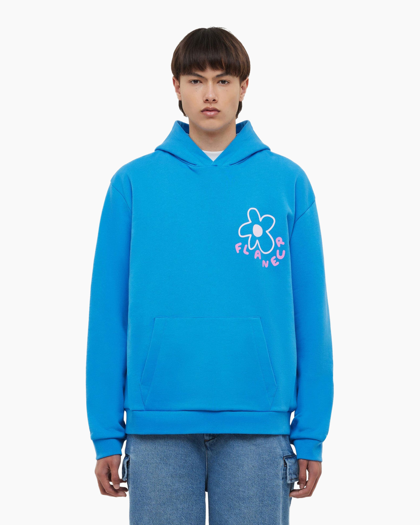 Hoodie Blossom Blauw