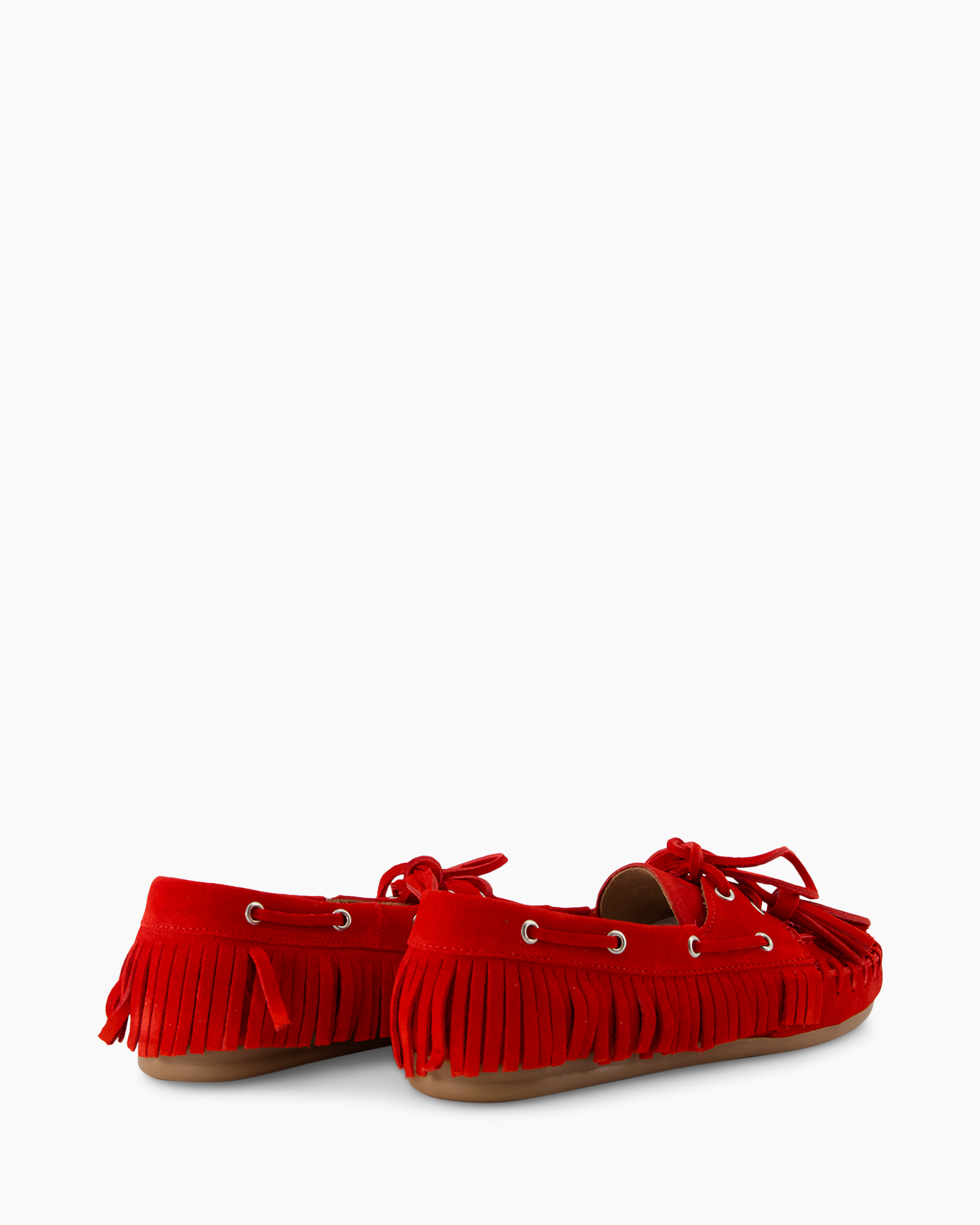 loafers, fringe, red, suede, casual