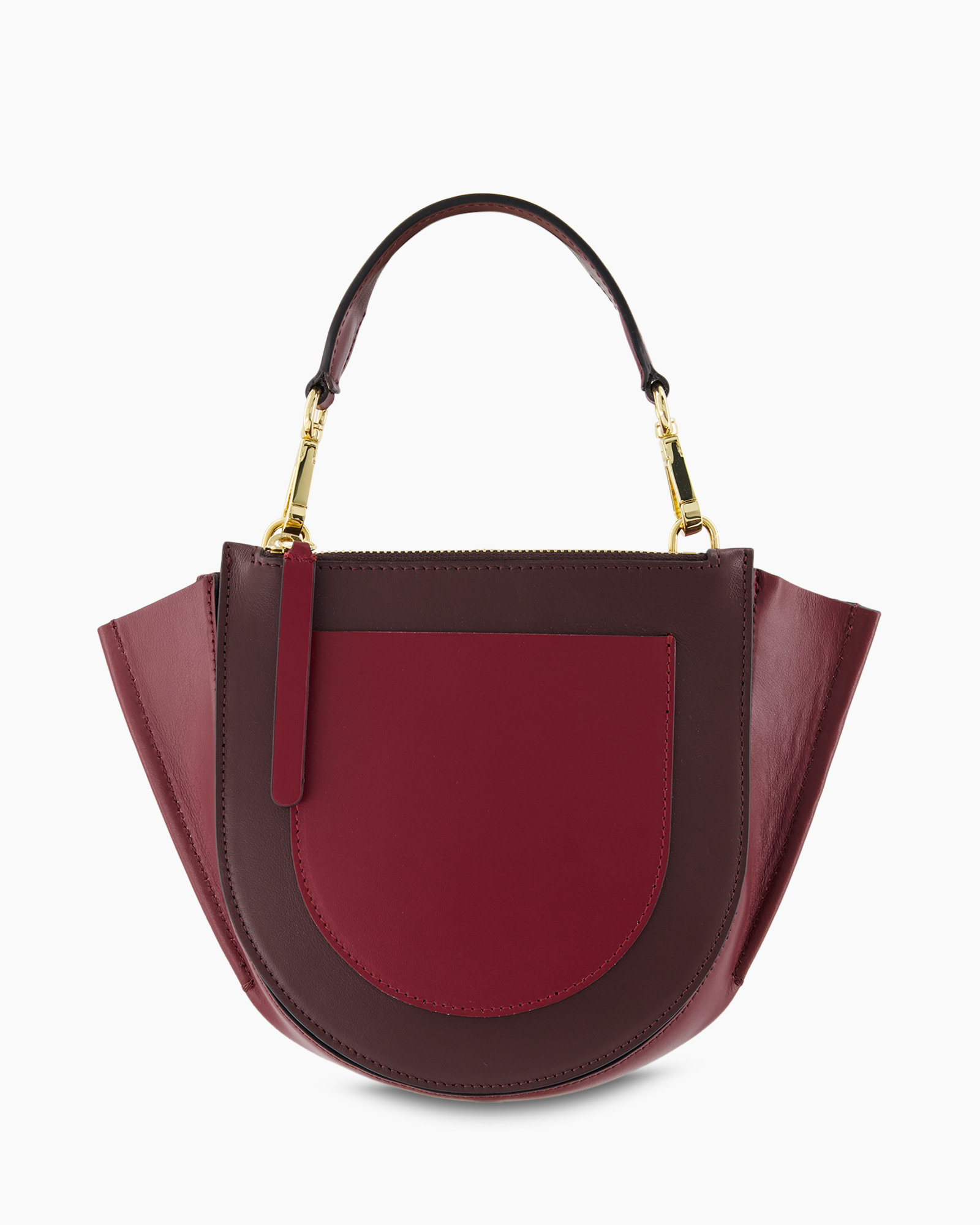 handtas, portemonnee, bordeaux, mini tas, gouden hardware