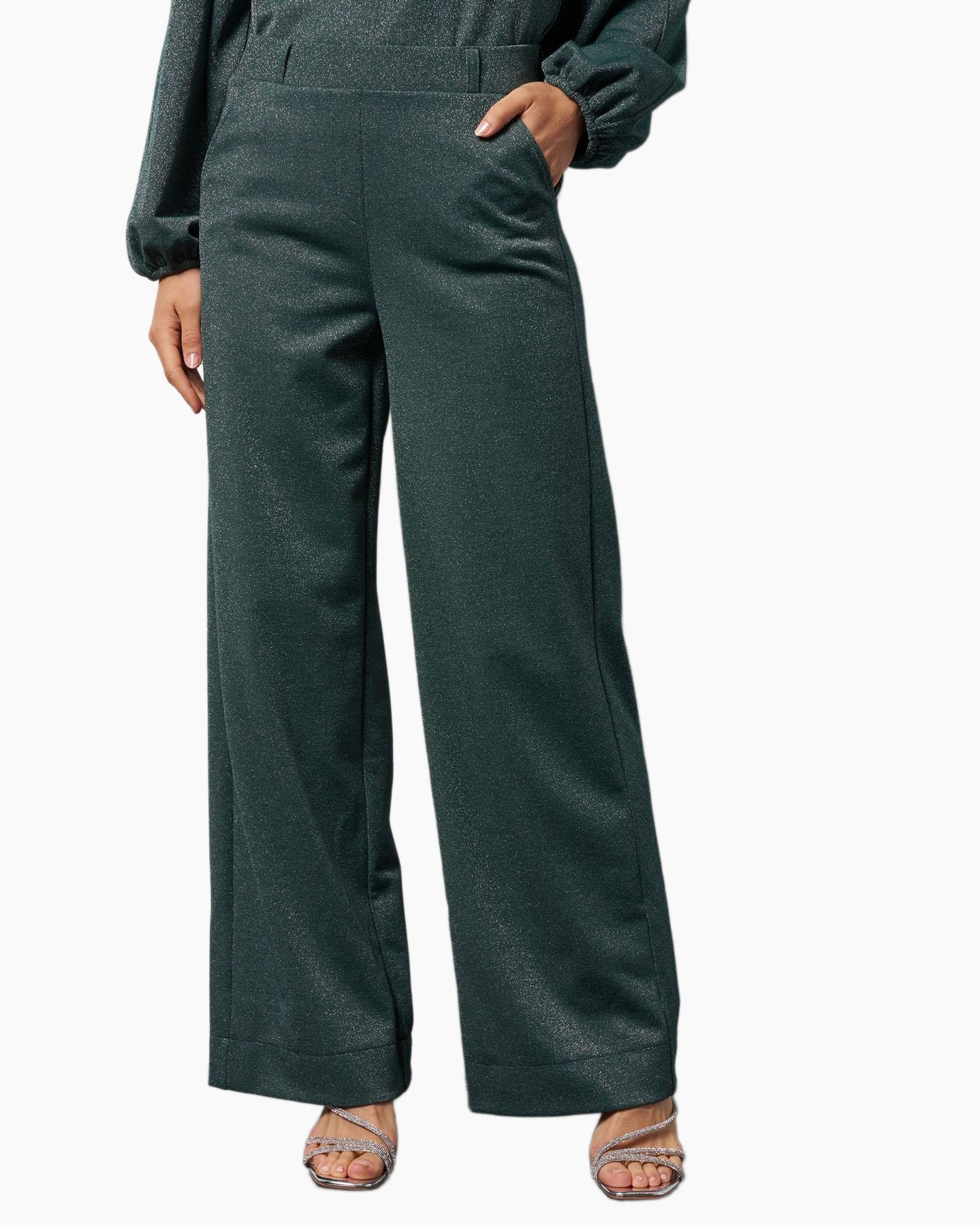 Broek Lexie Sparkle Trousers Groen