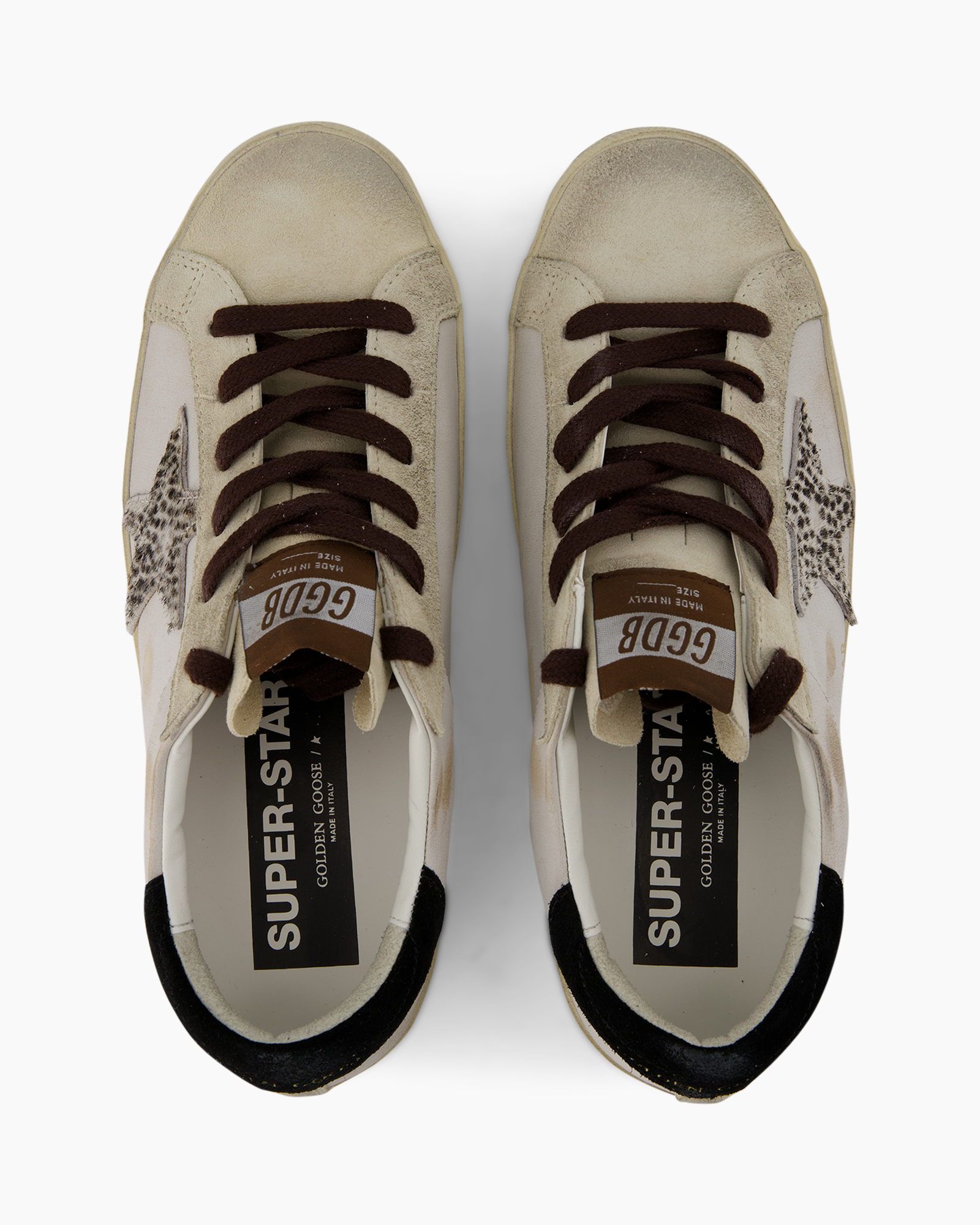 sneakers, schoenen, beige, bruine veters, laag-model