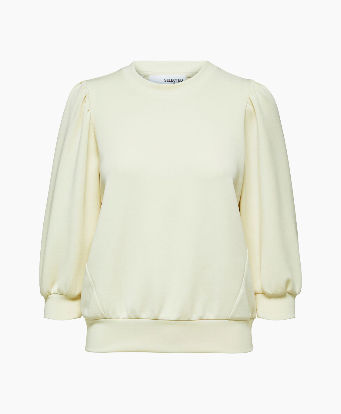 Selected Femme Pullover Tenny 3/4 Sweat Top Noos Wit