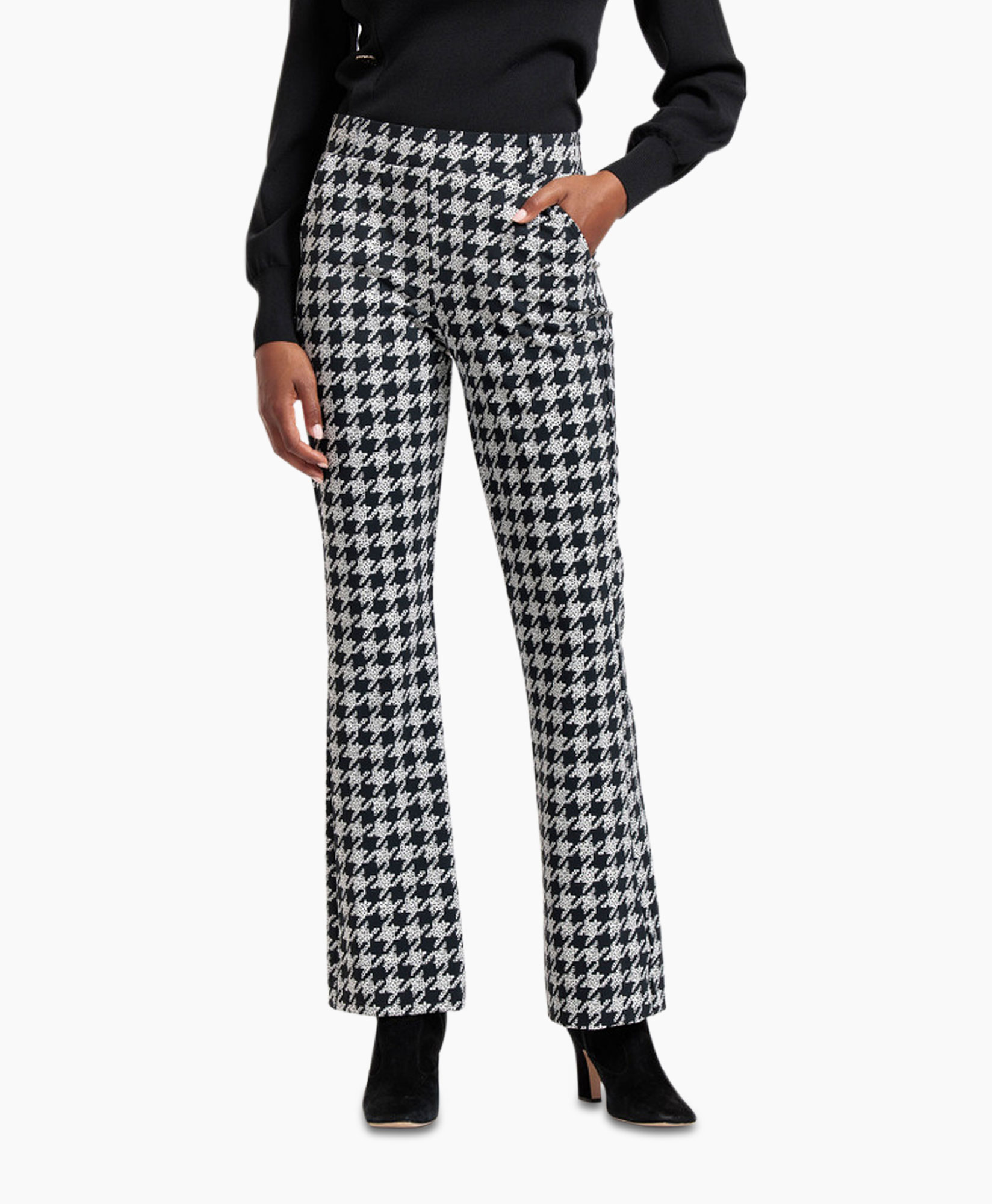 Broek Flair Bonded Pdp Trousers Zwart dessin