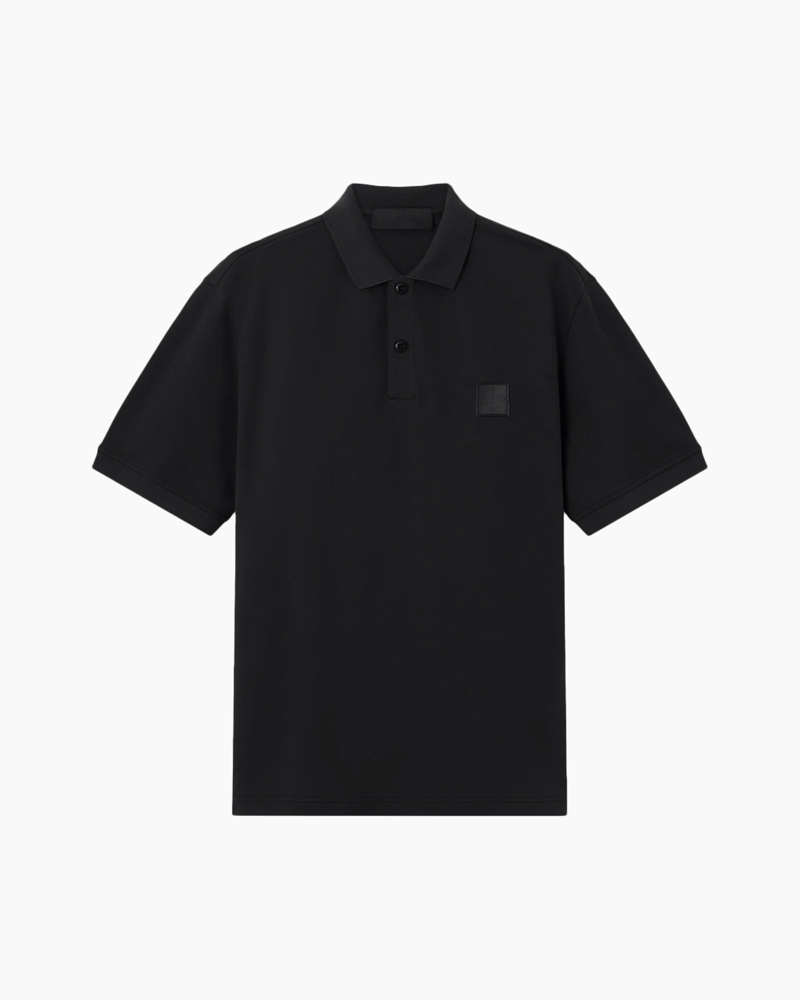 polo shirt, zwart polo, korte mouw, kraag polo, effen kleur