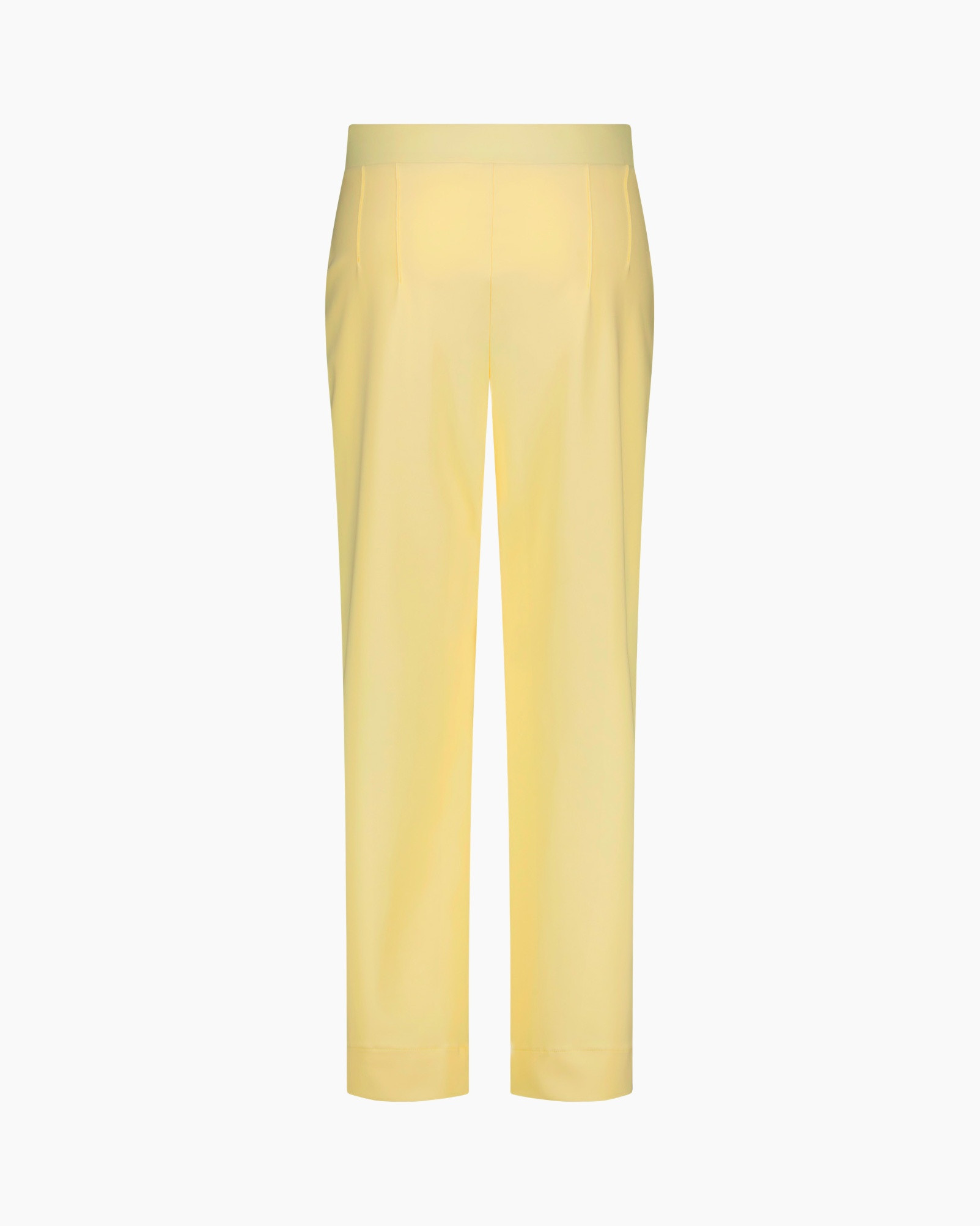 broeken, pants, geel, hoge taille, dienst