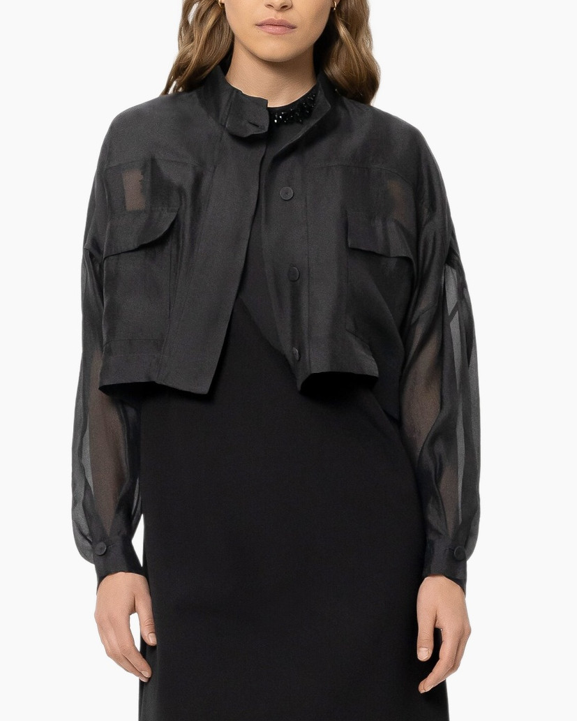 Blouse 238647/3796-0 Zwart dessin