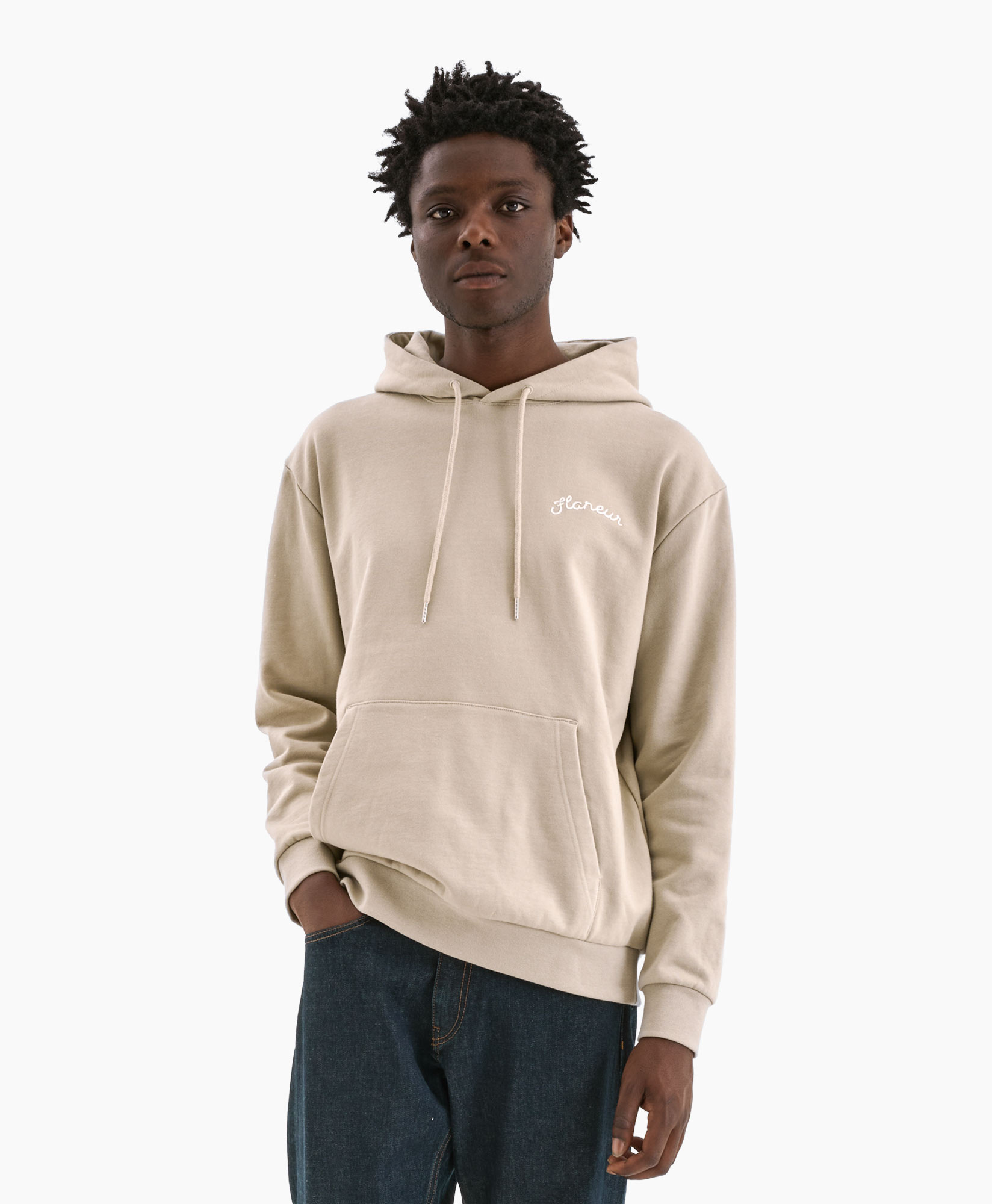 Hoodie Signature Beige