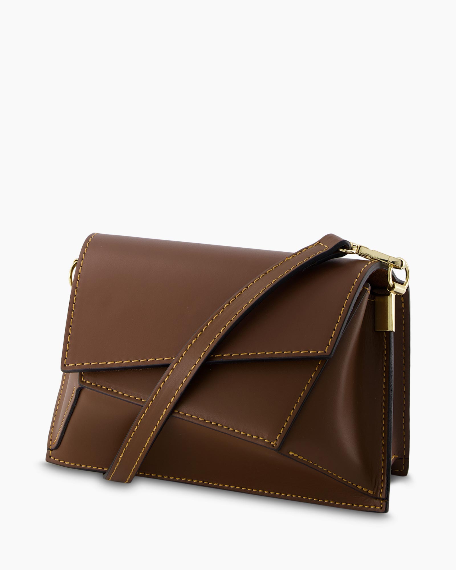Crossbody Tas Fiano Romano Donker Bruin