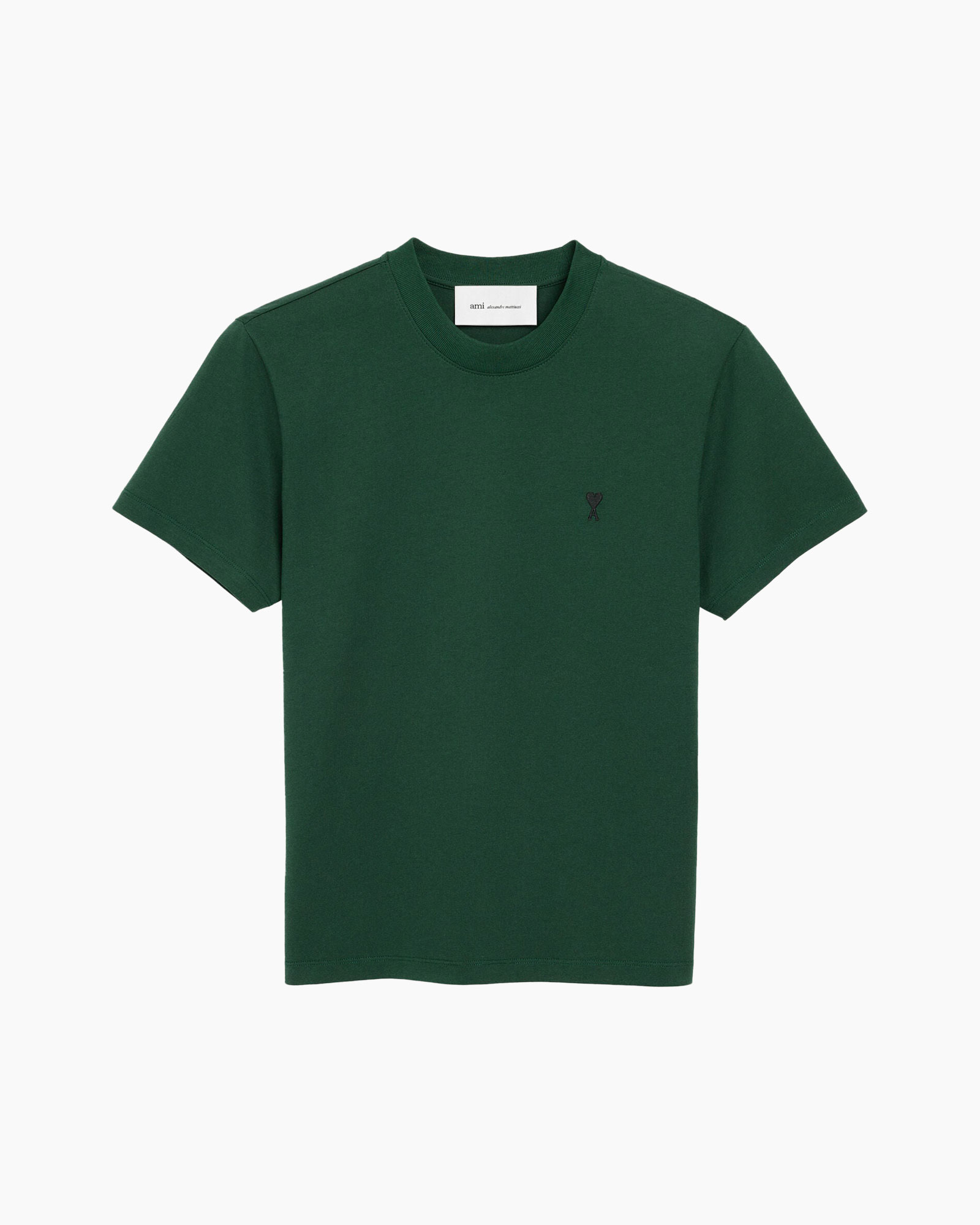 t-shirt, korte mouw, groene, ronde hals, kleine logo