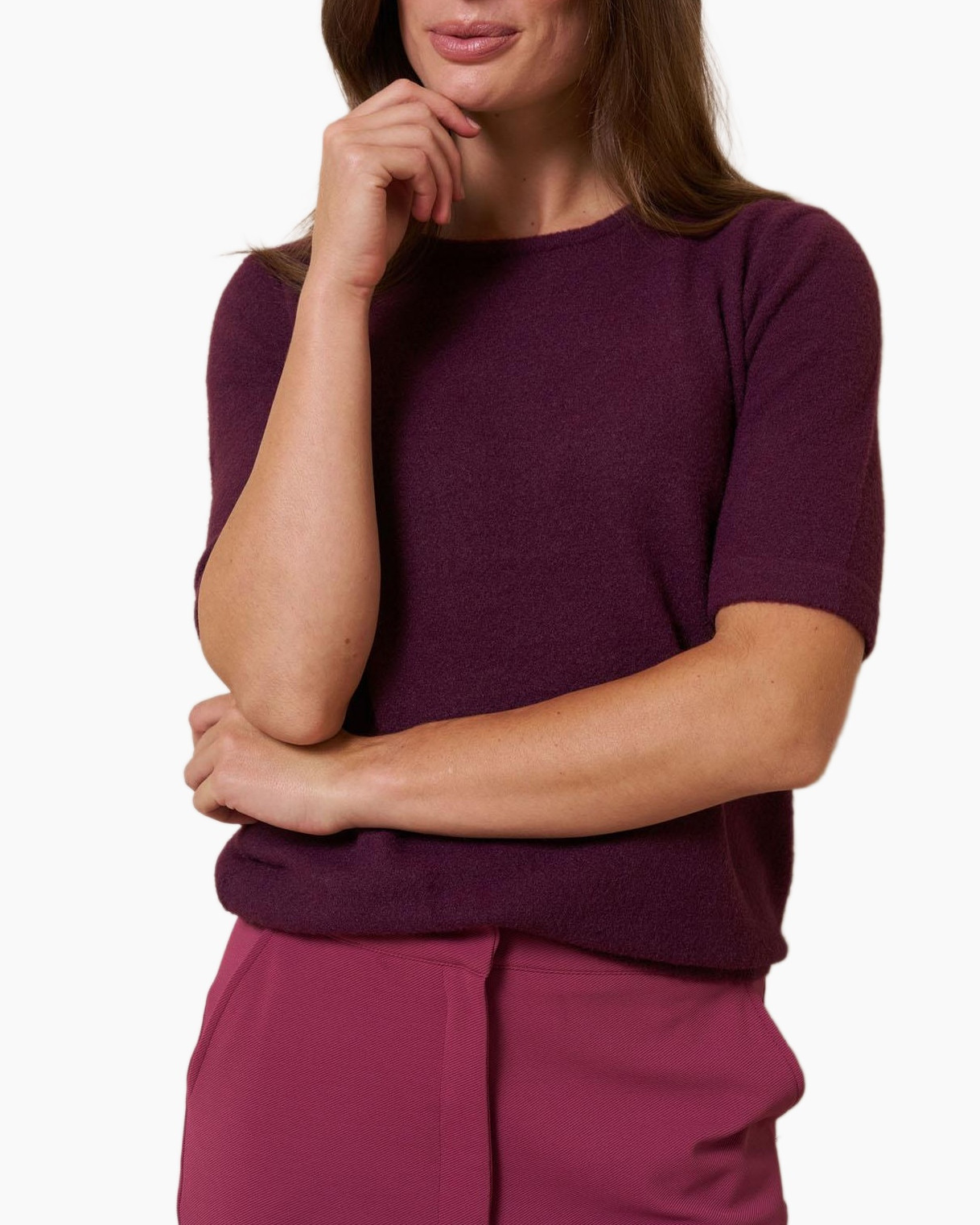 Vest Felica Soft Pullover Paars