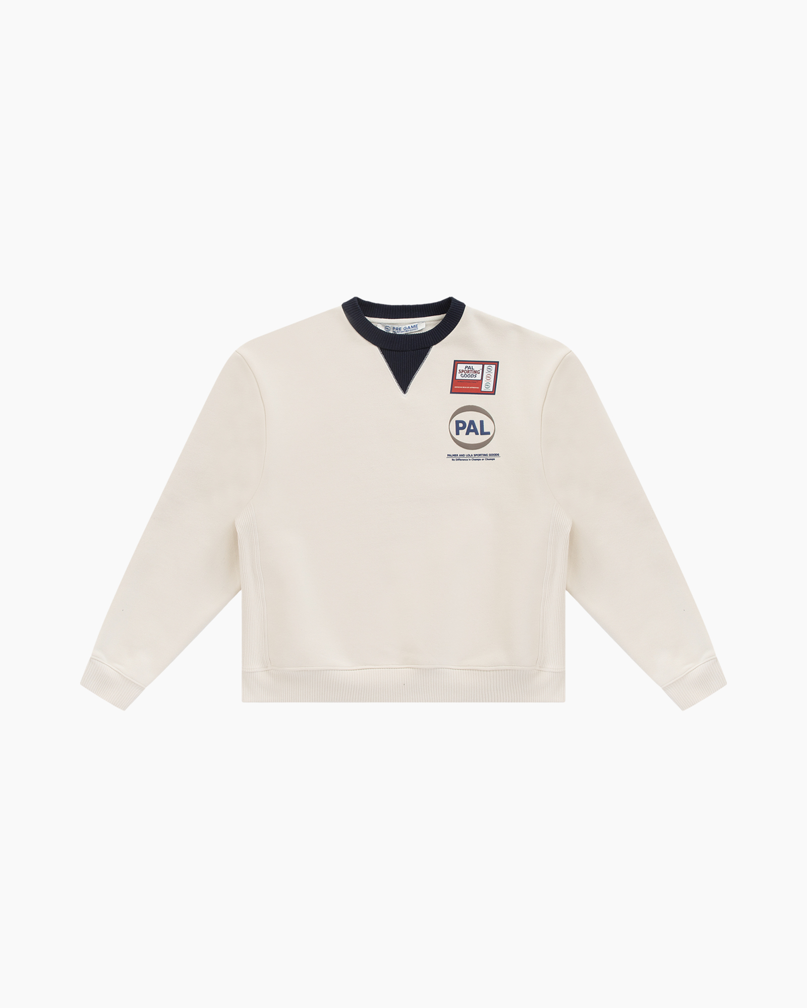 halsdoek?, pullover, beige, patches, pull-over