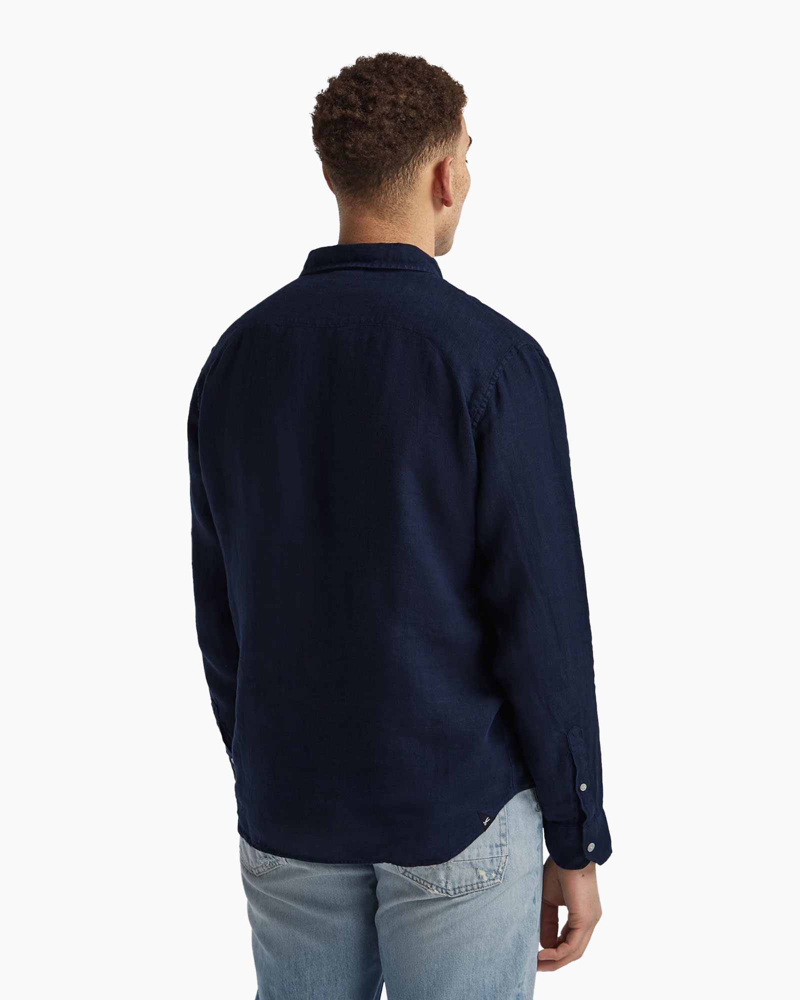 Overhemd Rich Shirt L Blauw