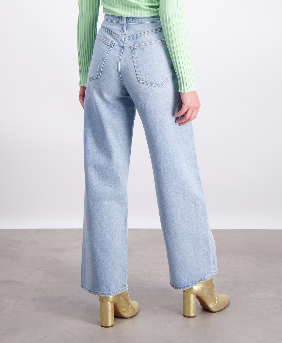 Agolde Jeans Low Slung Baggy Blauw