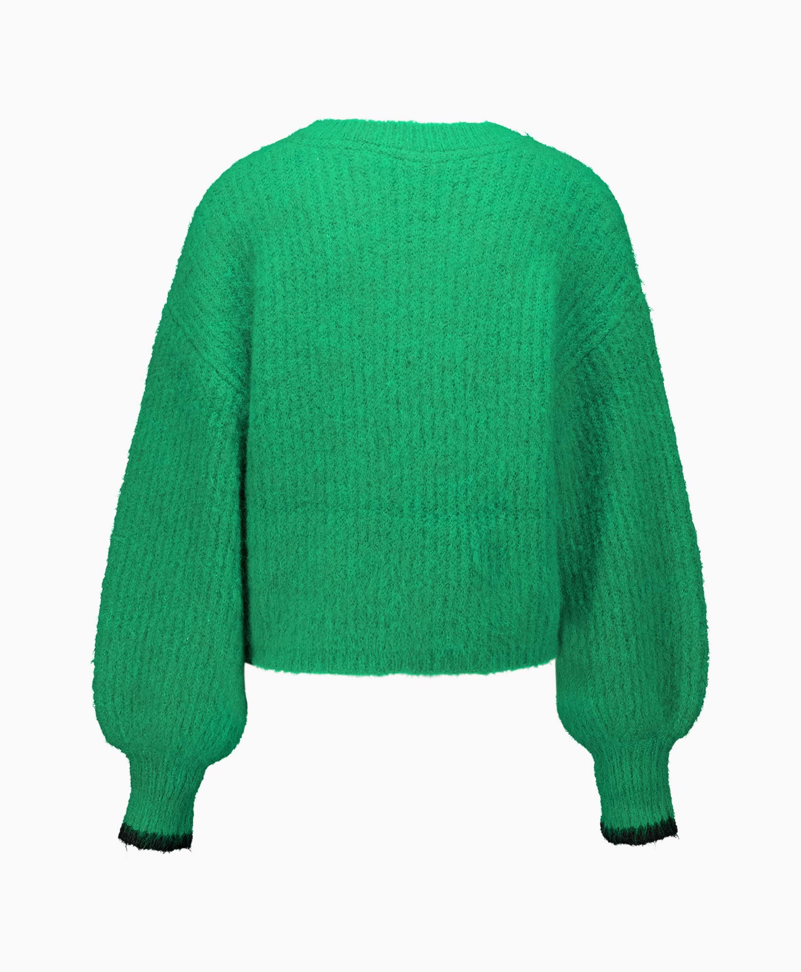 Pullover Coralie Crop Rib O Groen
